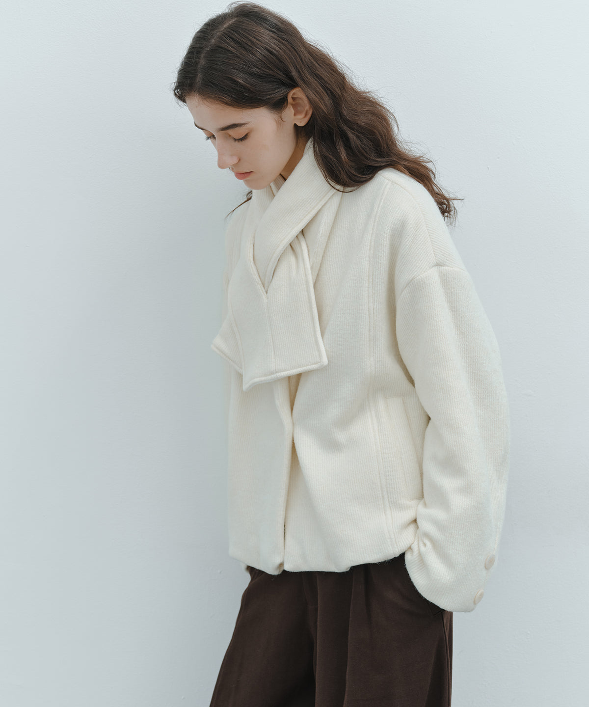 「10月下旬出荷予定」Oversized Cape Short Coat