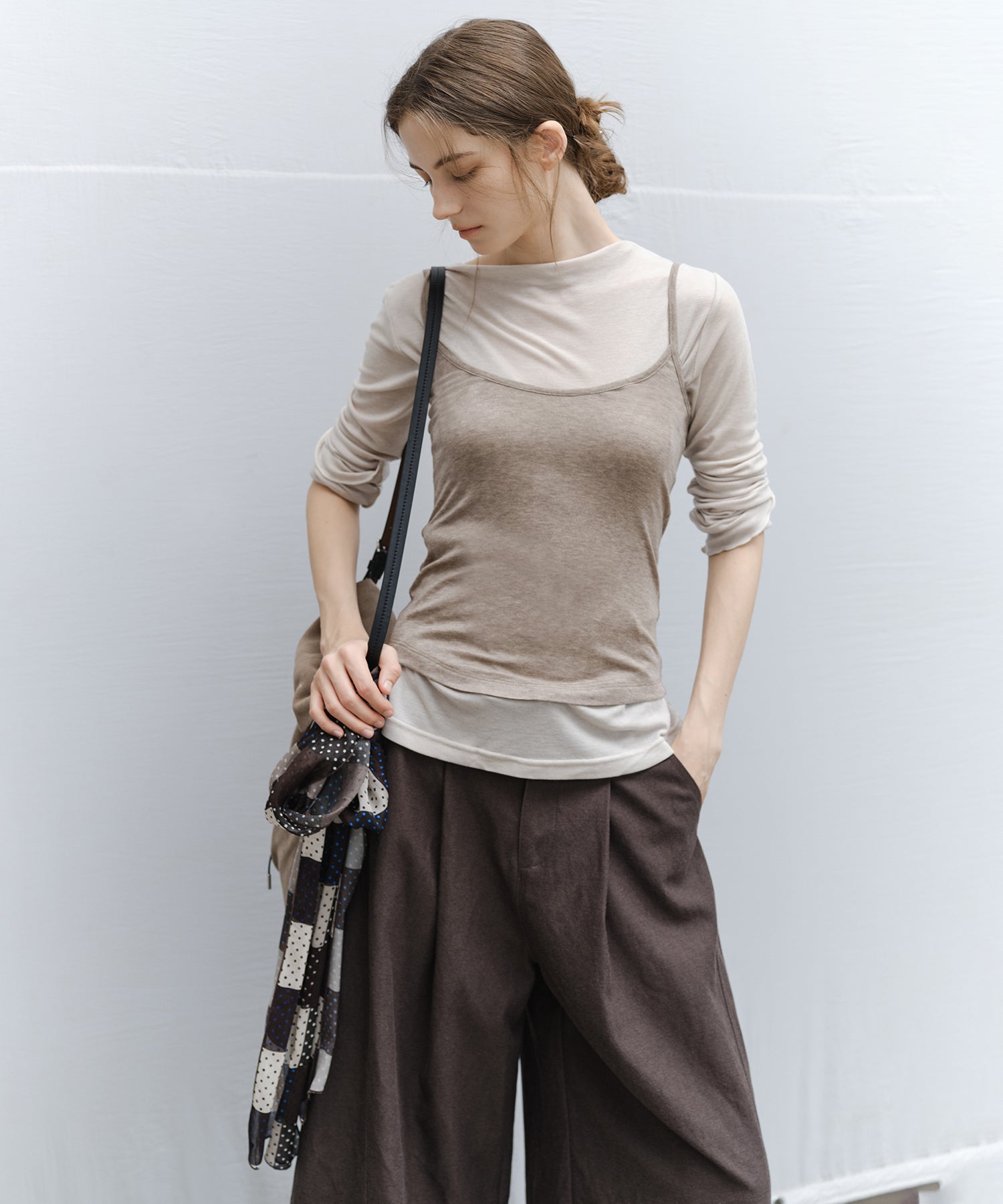 「4月中旬～下旬出荷」Printed Long Scarf