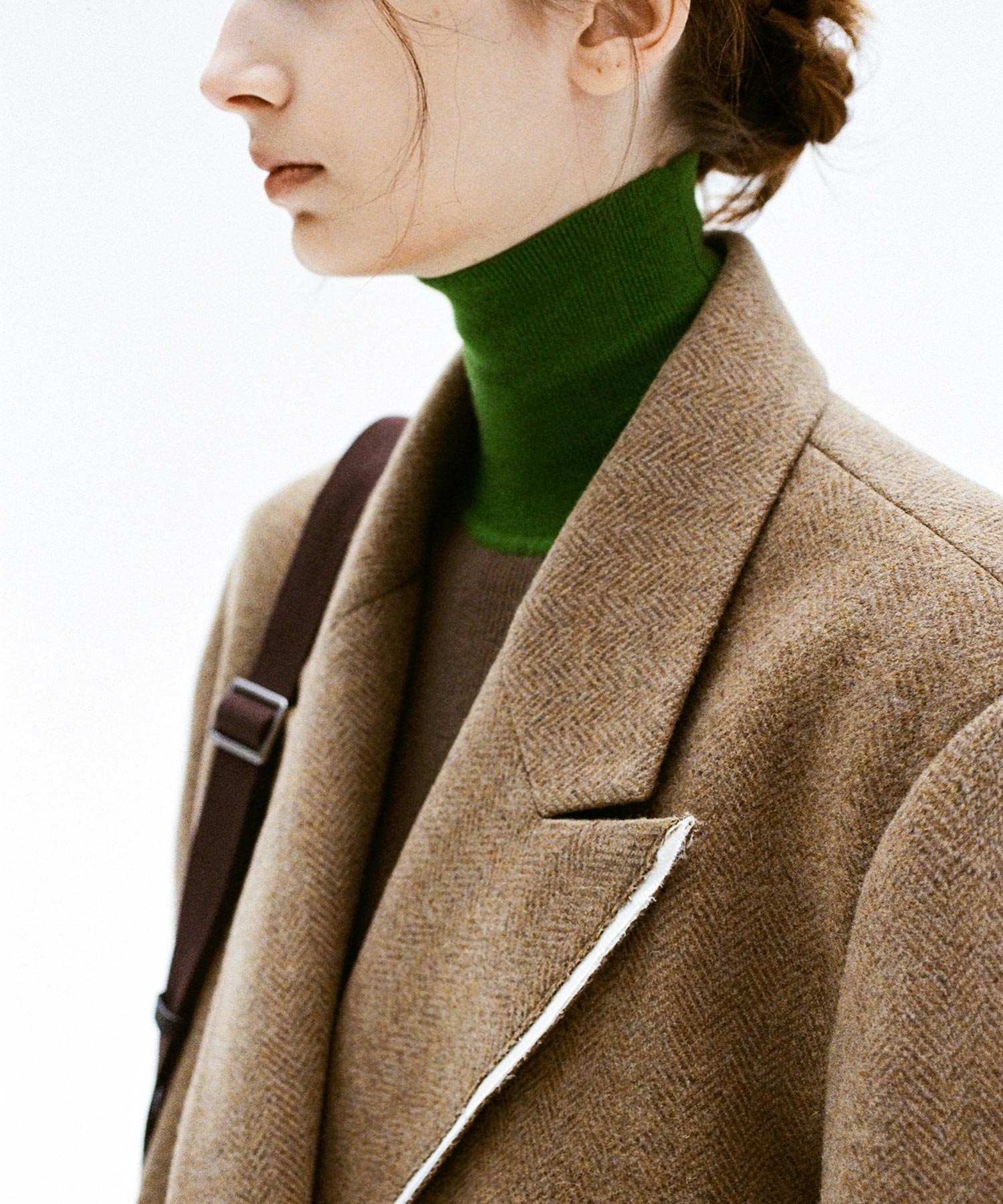 Deconstructed Peak Lapel Two-Button Coat