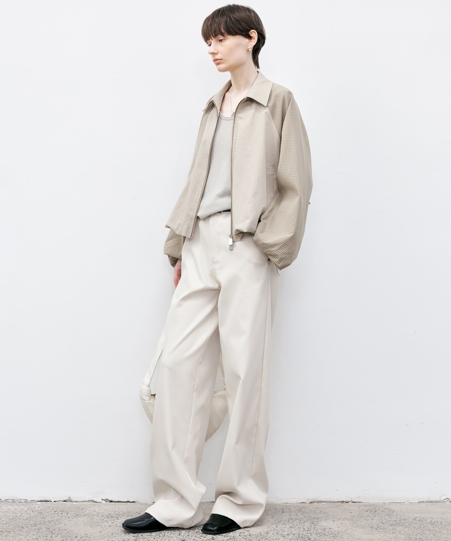 White Straight-Leg Pants
