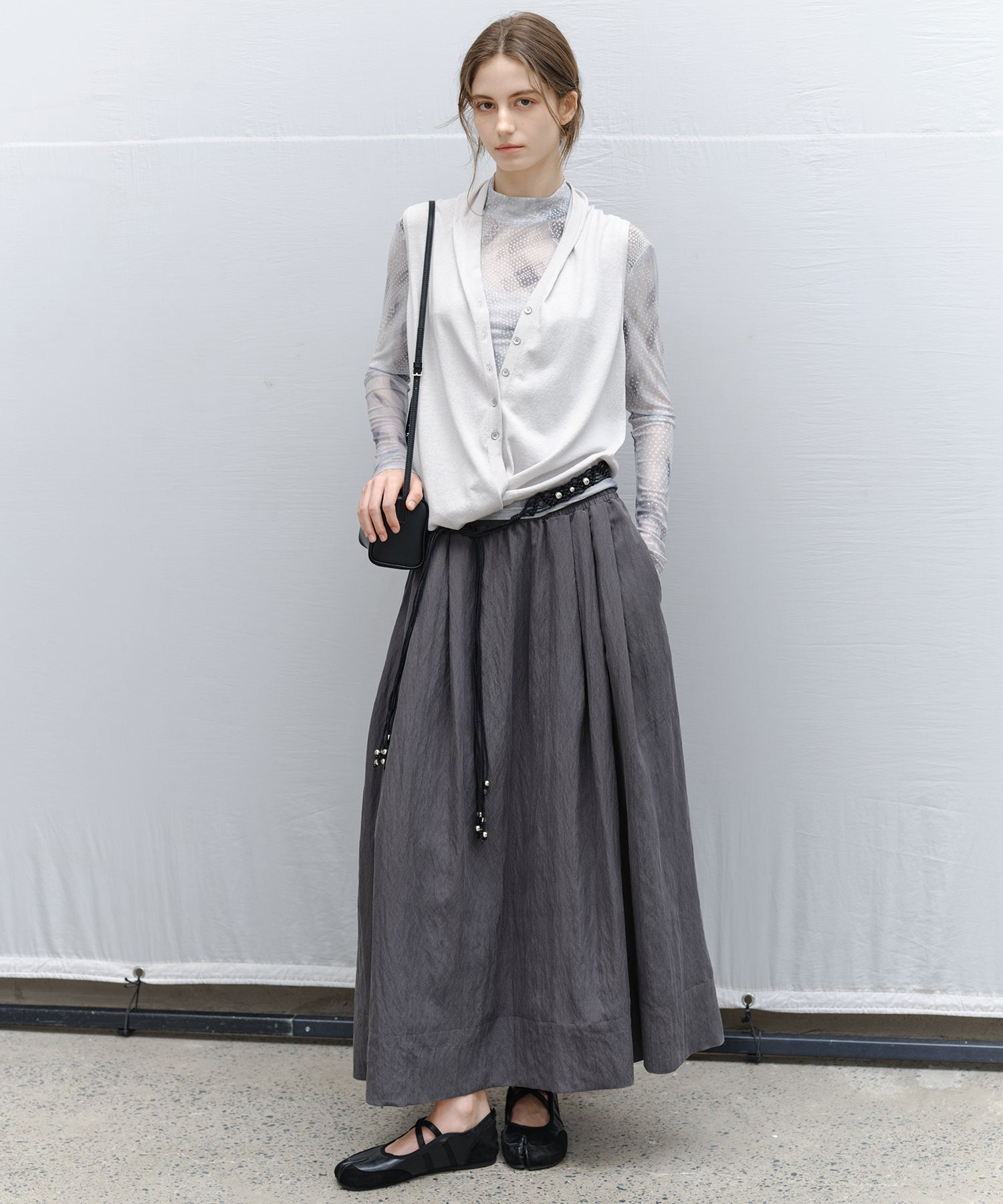 Flared Long Skirt