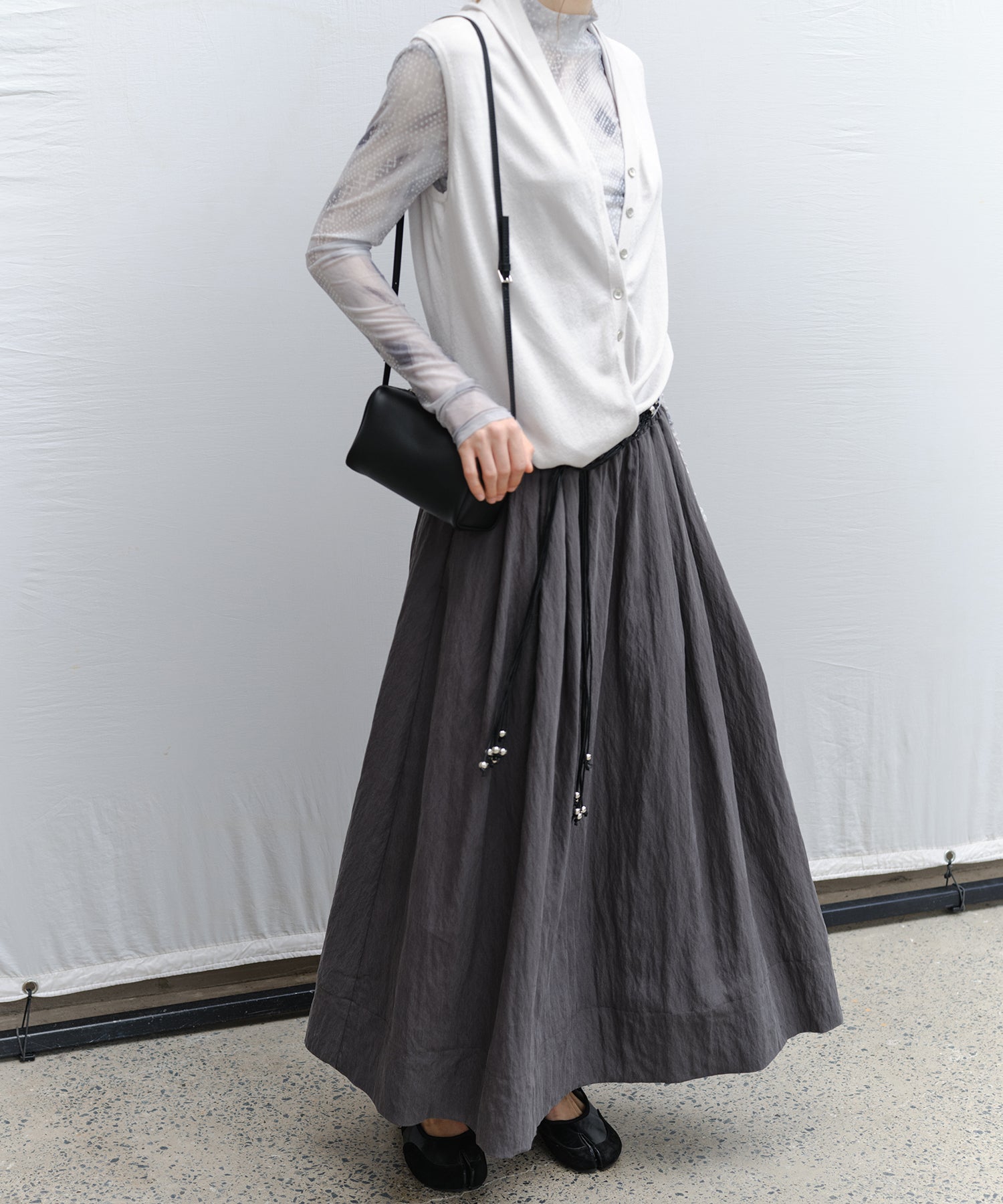 Flared Long Skirt
