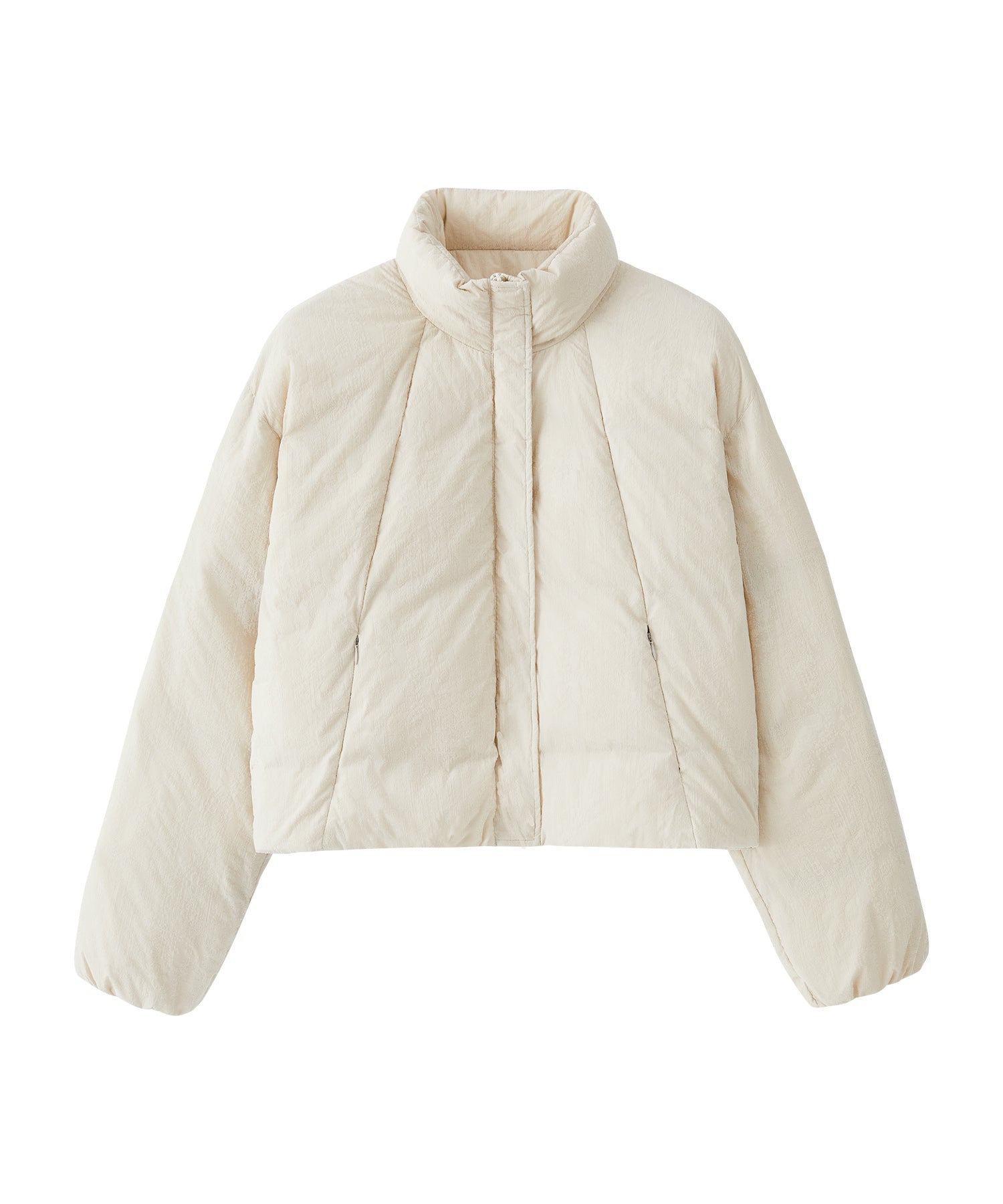 Flocked Finish Down Jacket