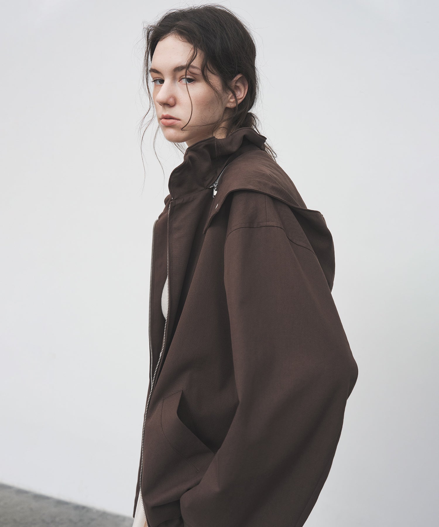 Frill-Collar Short Jacket