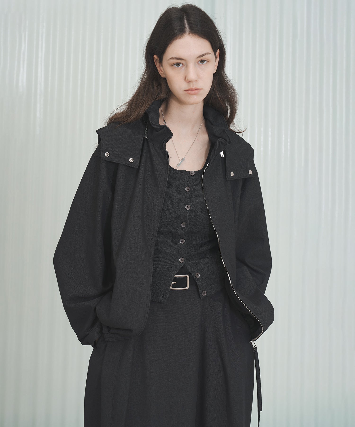 Frill-Collar Short Jacket