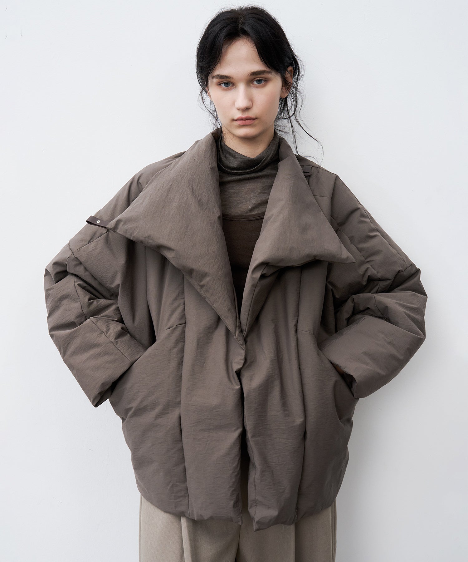 Deconstructed Wrap Down Oversized Coat