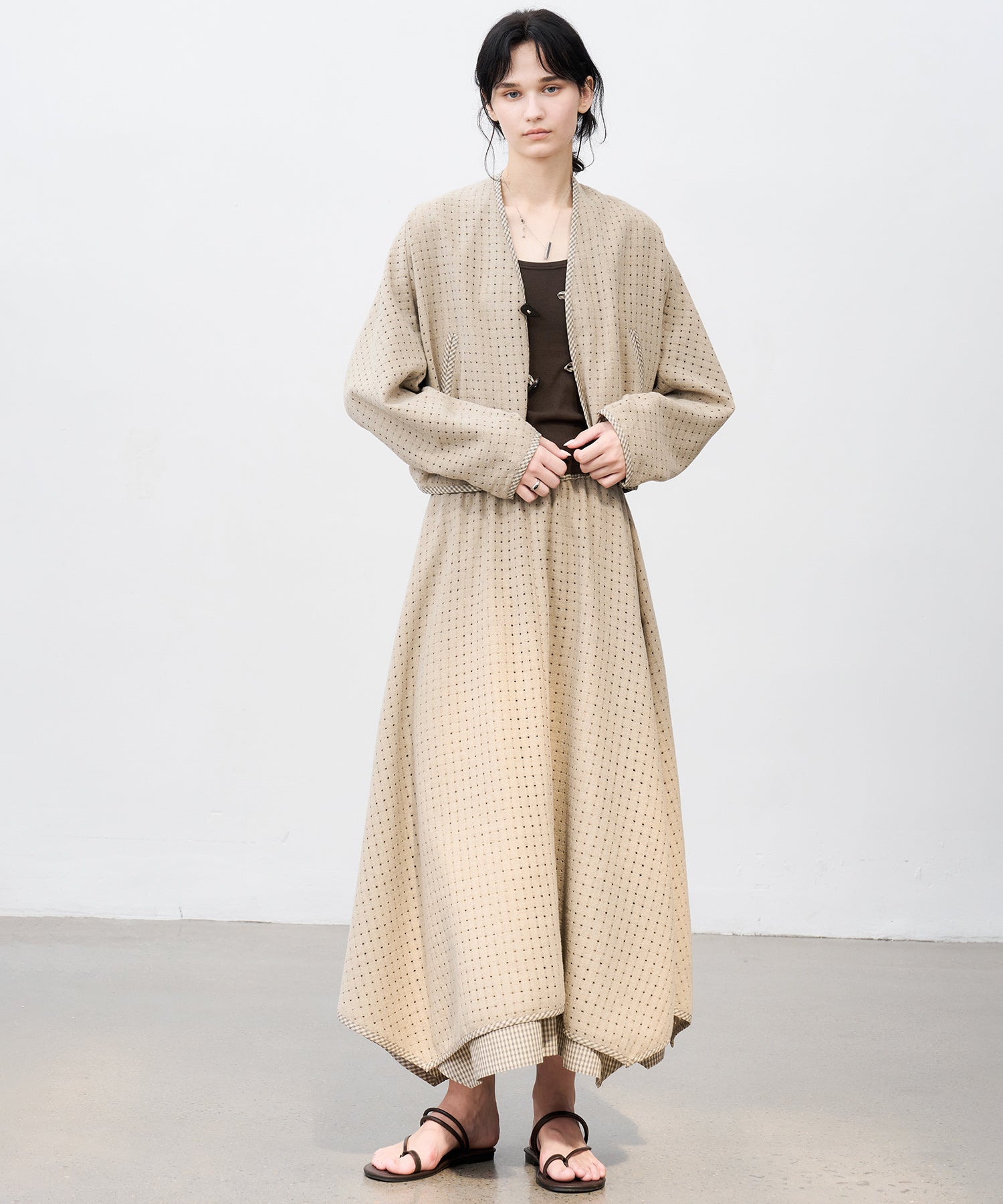 Layered Cut-Out Jacket