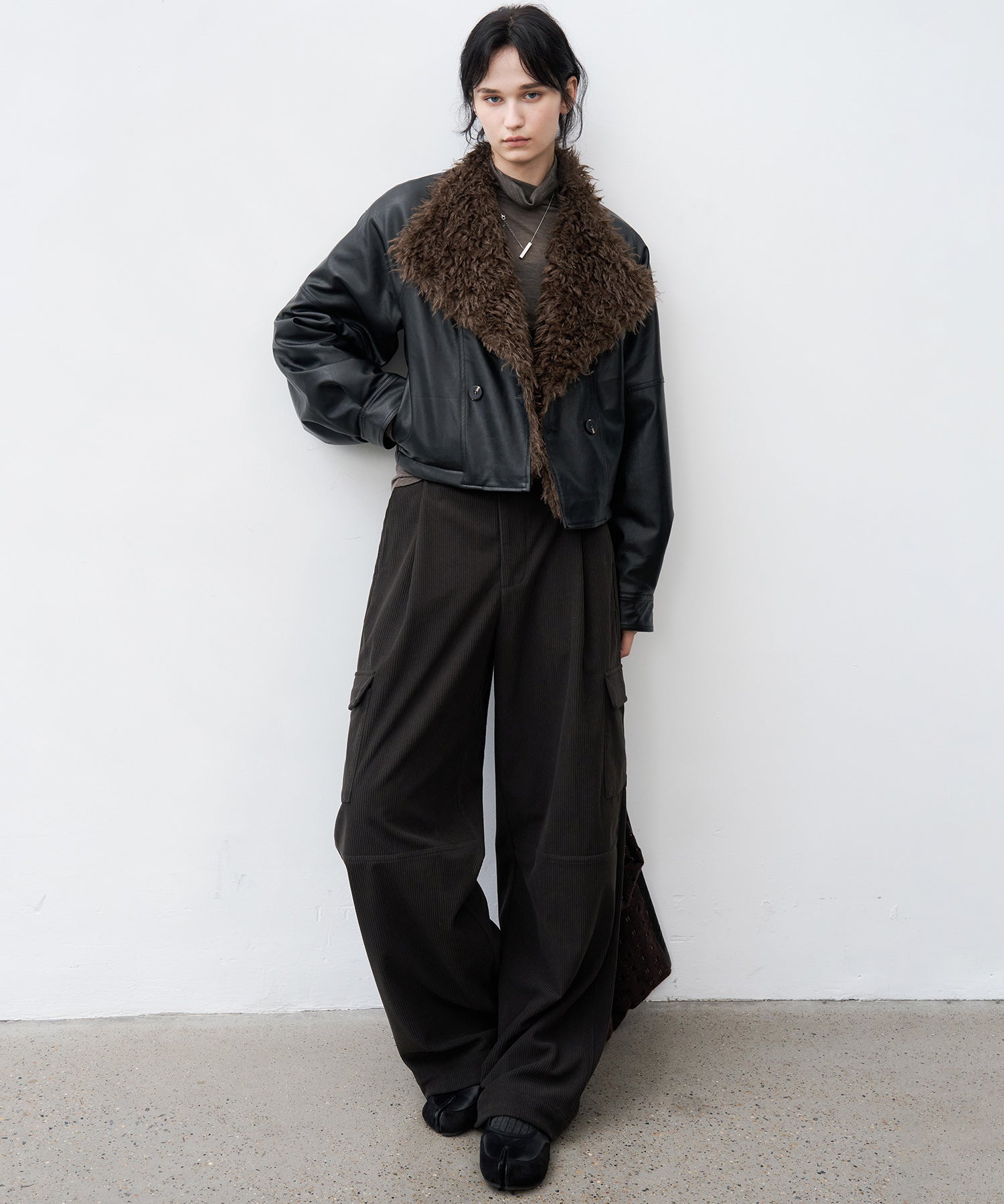 Slim-Fit Wool Turtleneck Knit Top
