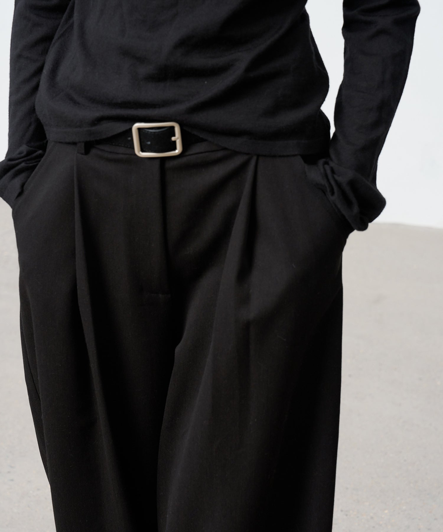 Straight Wide-Leg Trousers