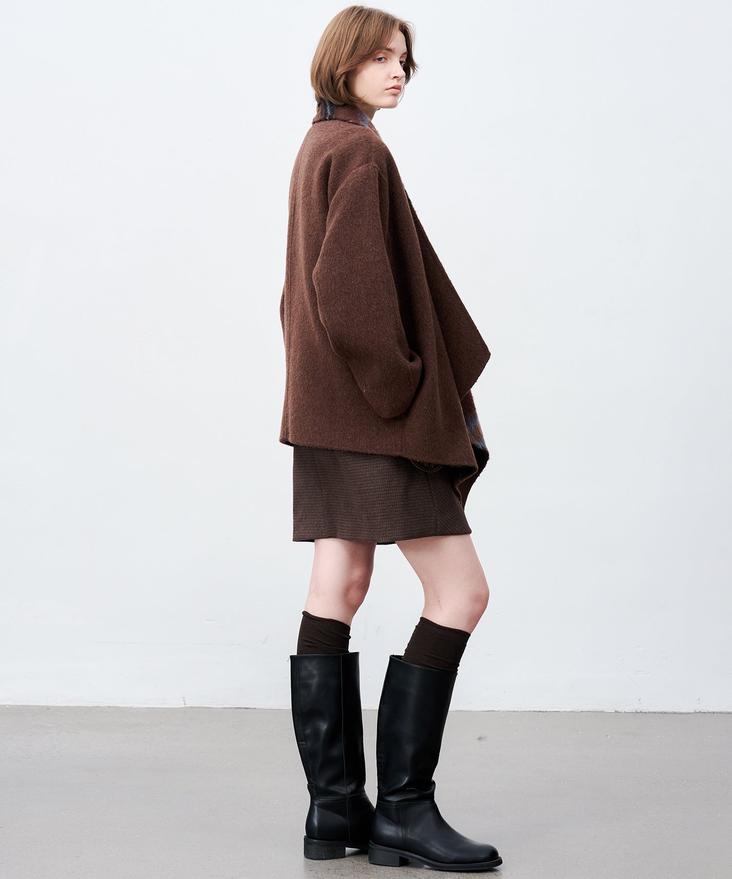 Belted Double-Face Wool Coat