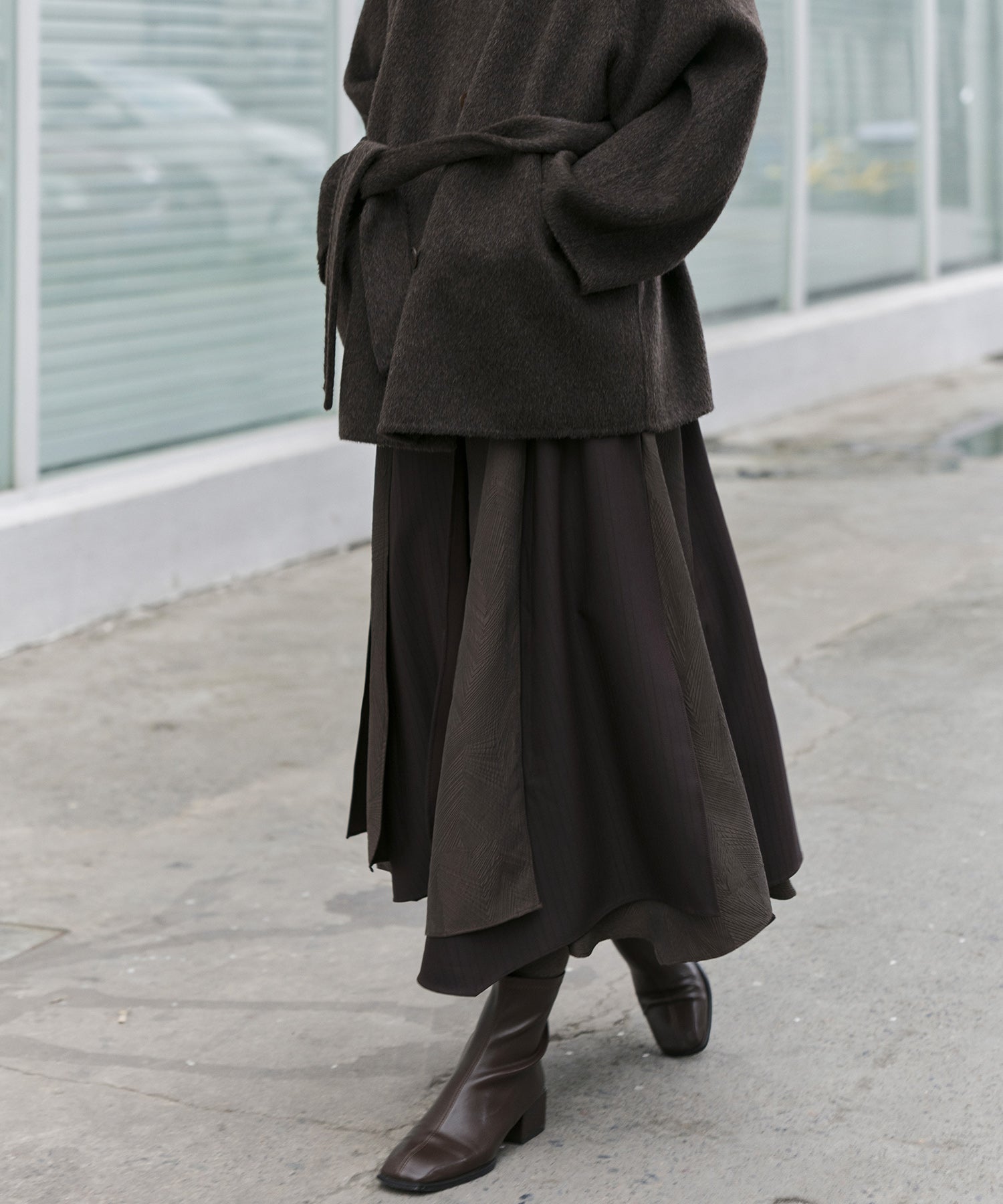 Deconstructed Multi-Panel A-Line Skirt