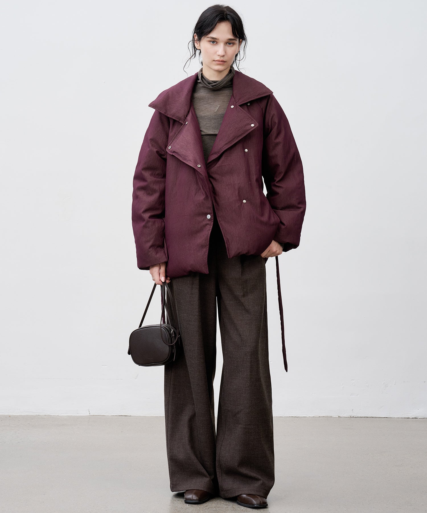 Lapel Short Down Coat