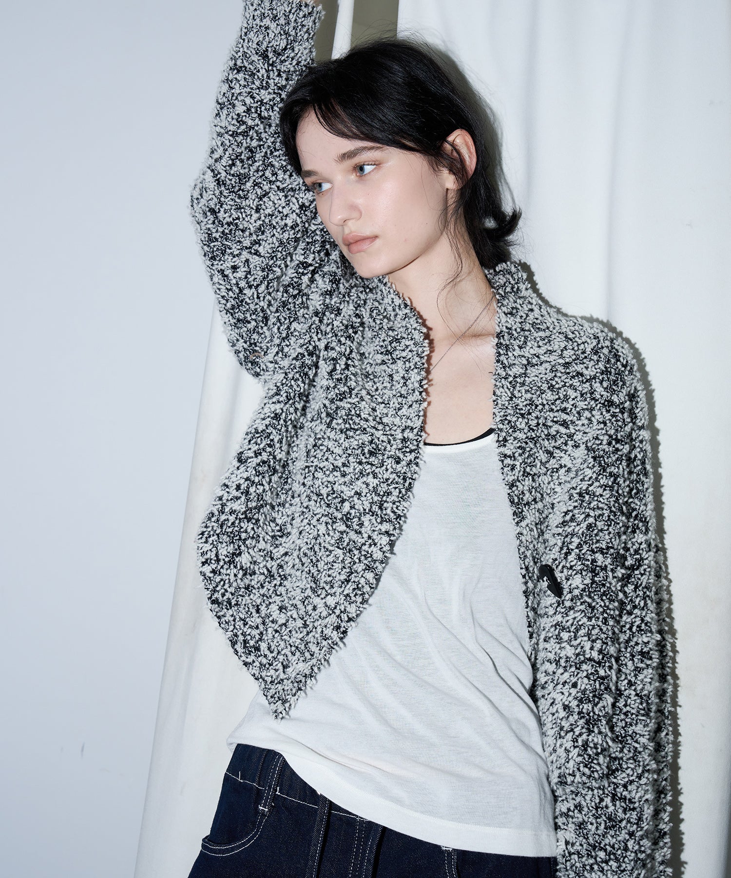 Fluffy Knit Relaxed Cardigan