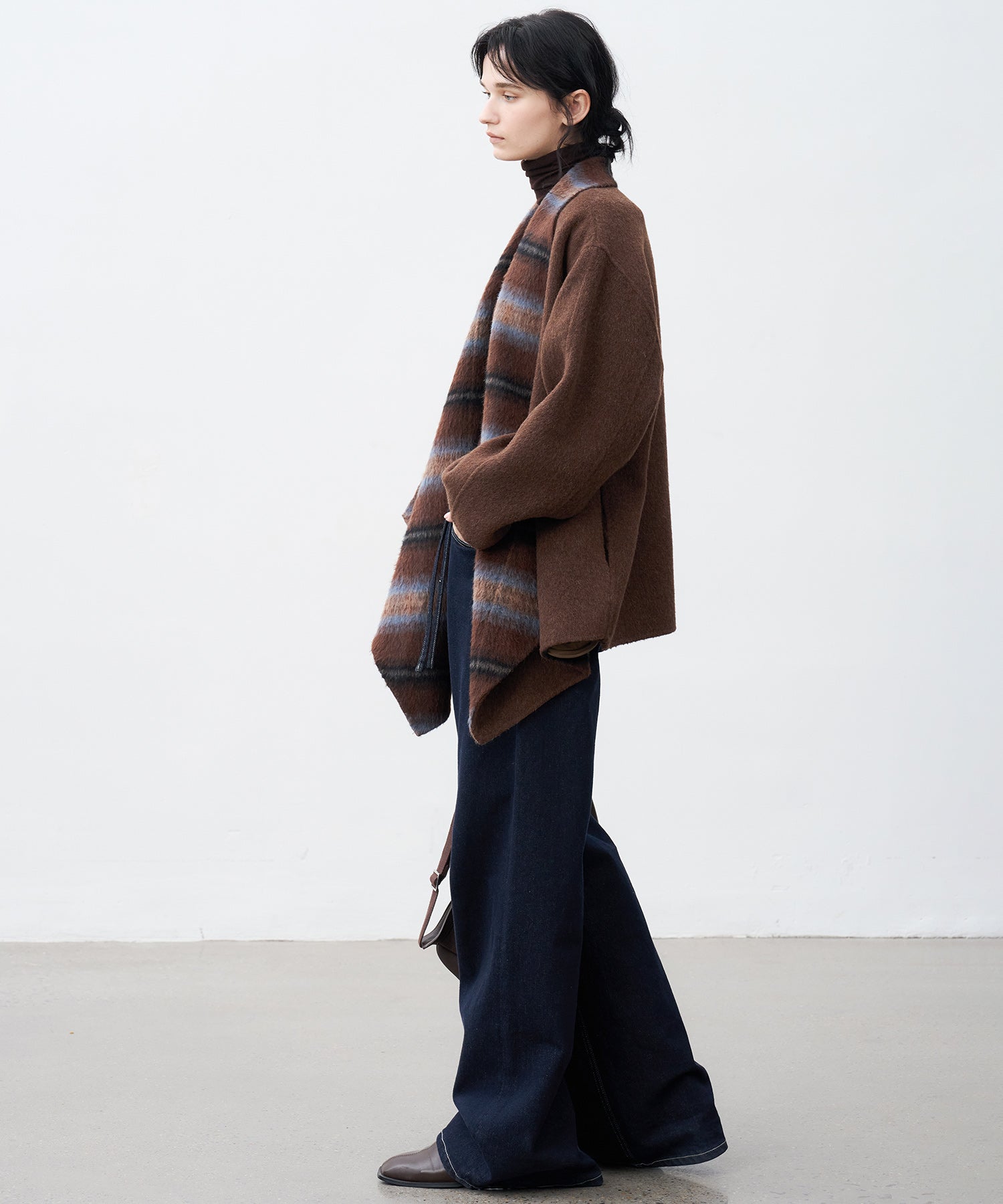 Belted Double-Face Wool Coat