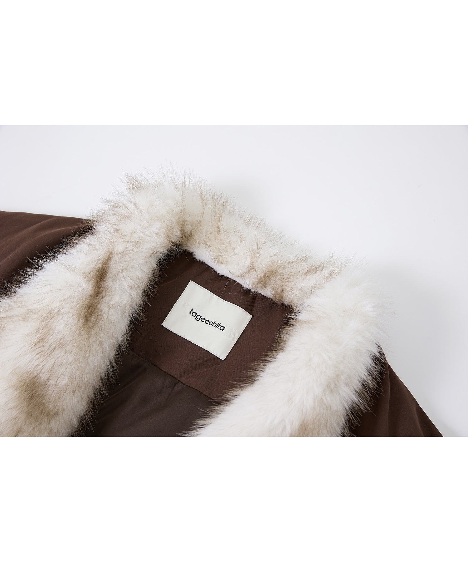 Faux Fur Collar Balloon Down Jacket