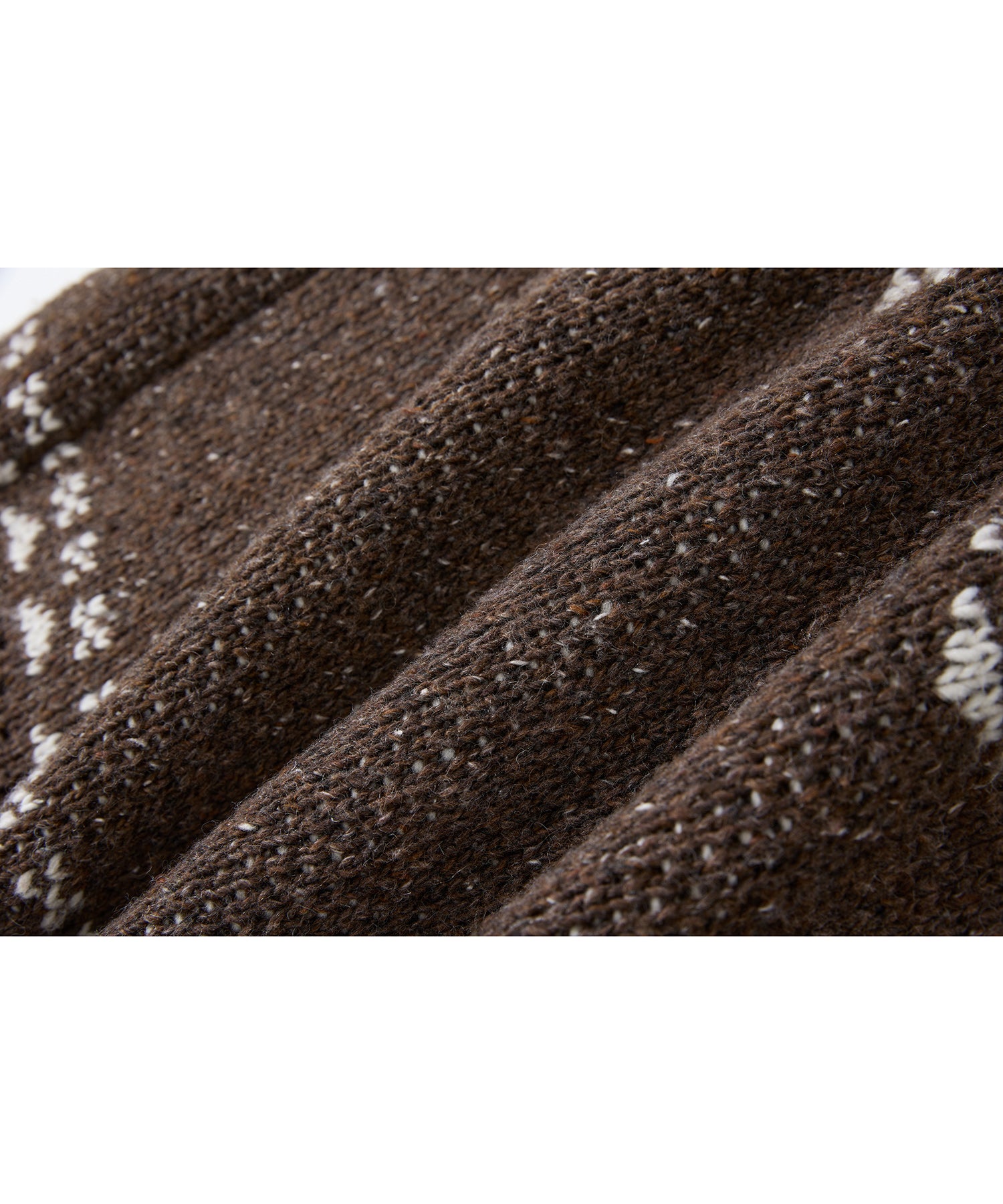 Totem Pattern Heavyweight Jacquard Turtleneck Sweater