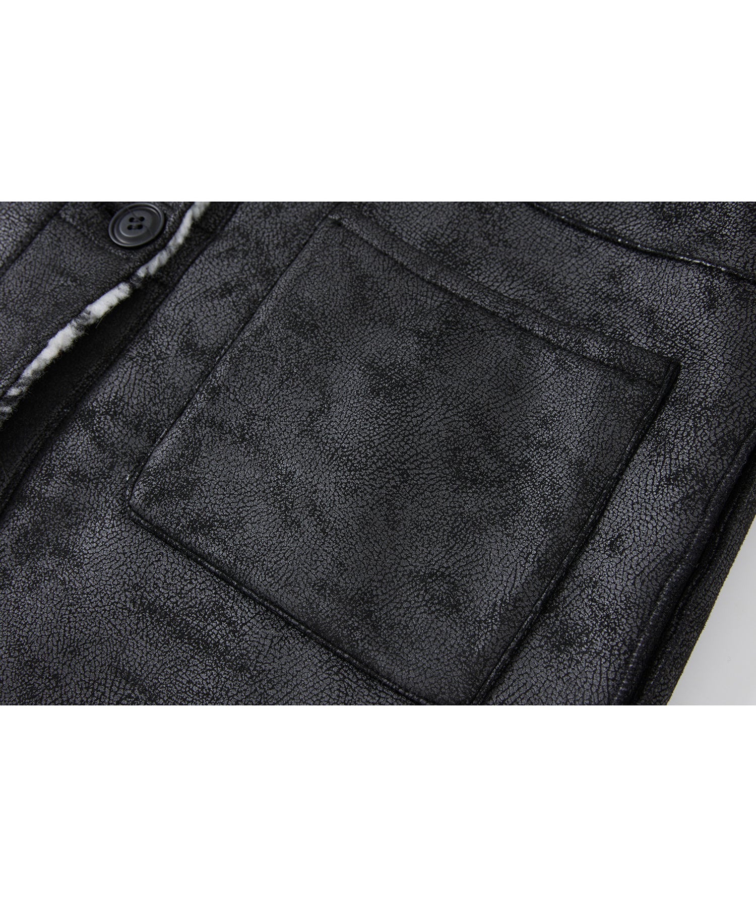 Fair Isle Faux Shearling Jacket with Gloves