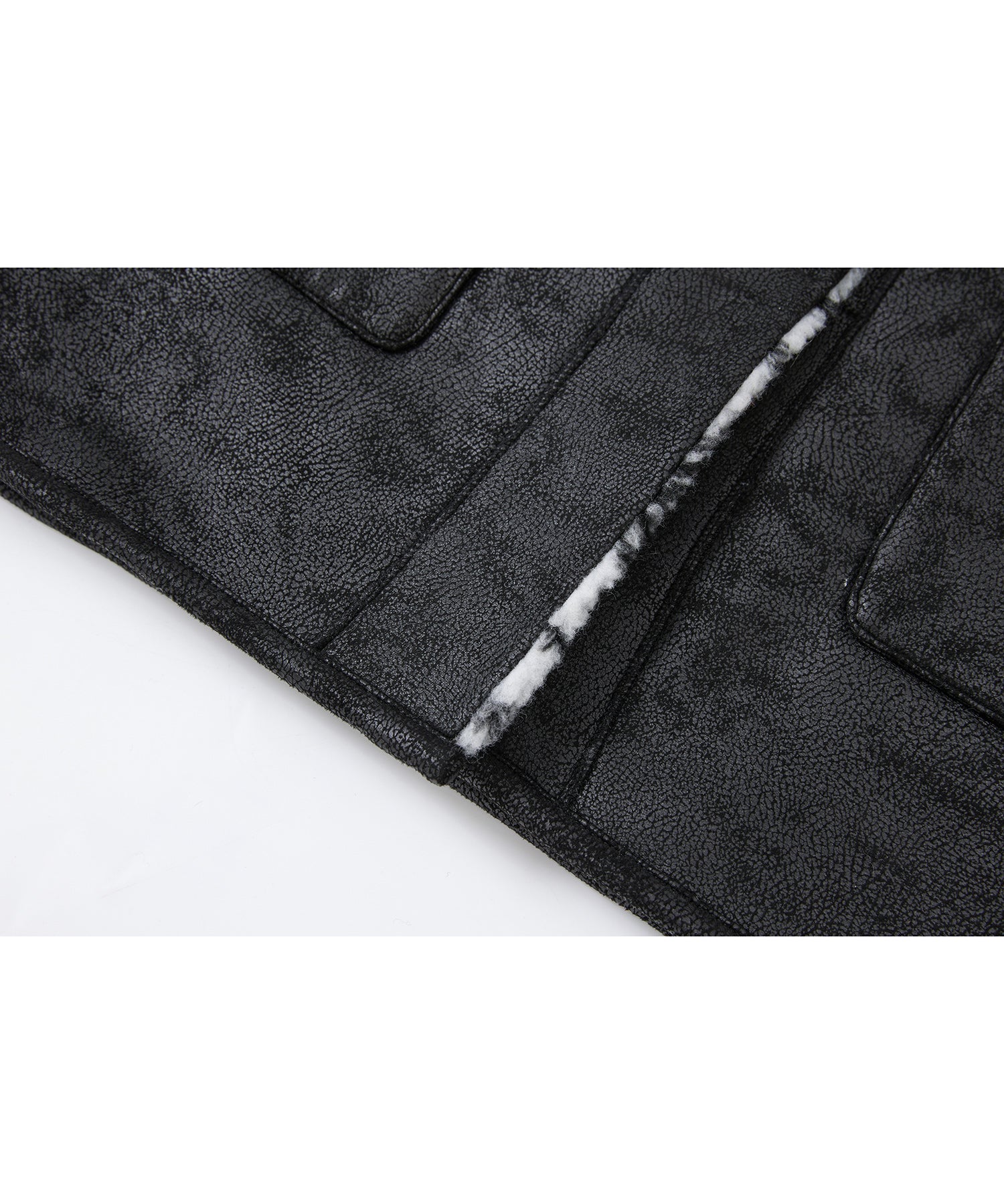 Fair Isle Faux Shearling Jacket with Gloves