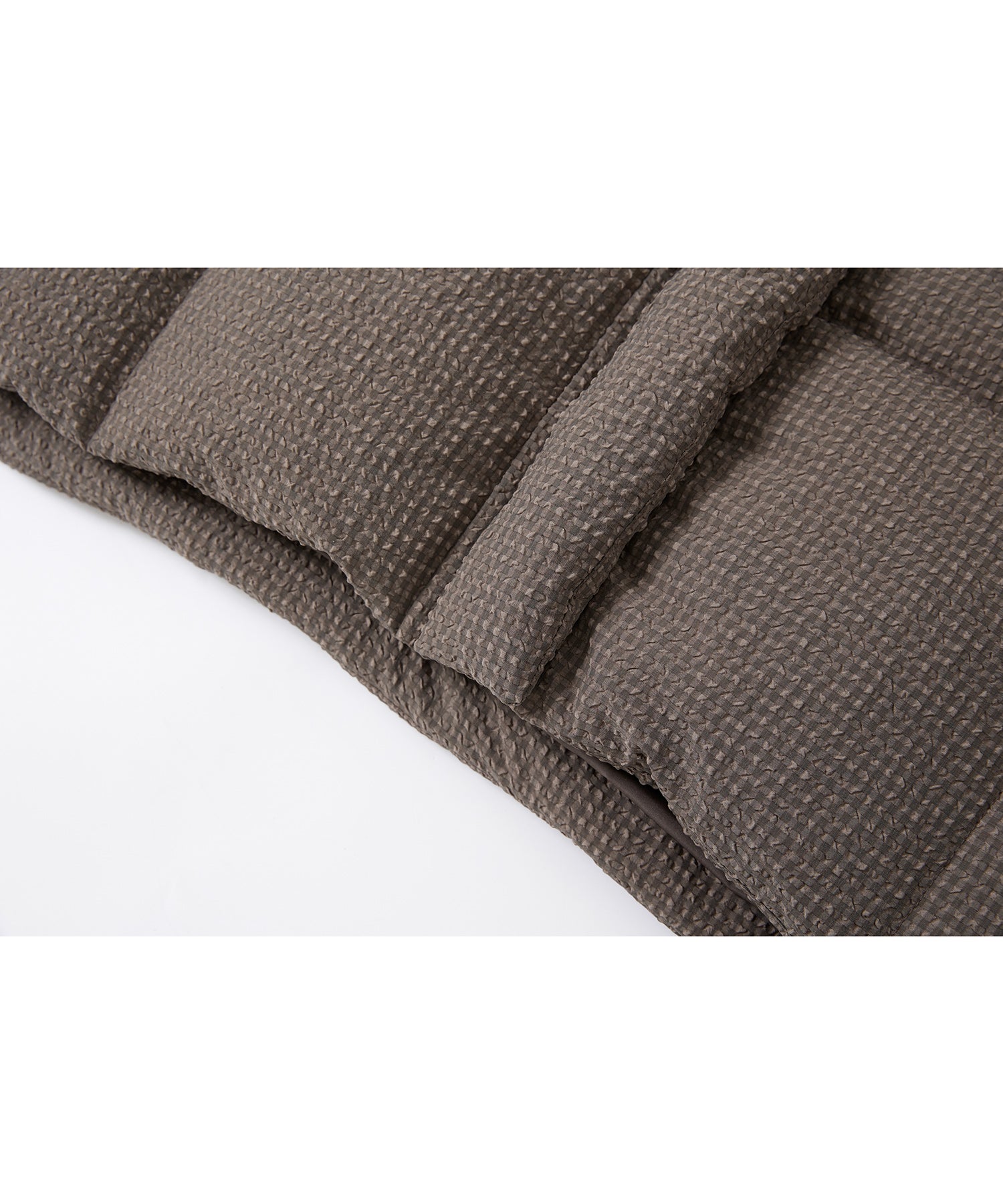 Textured Crinkle Hooded Short Down Jacket