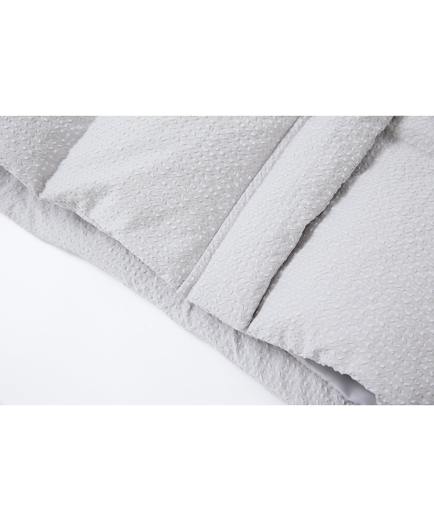 Textured Crinkle Hooded Short Down Jacket