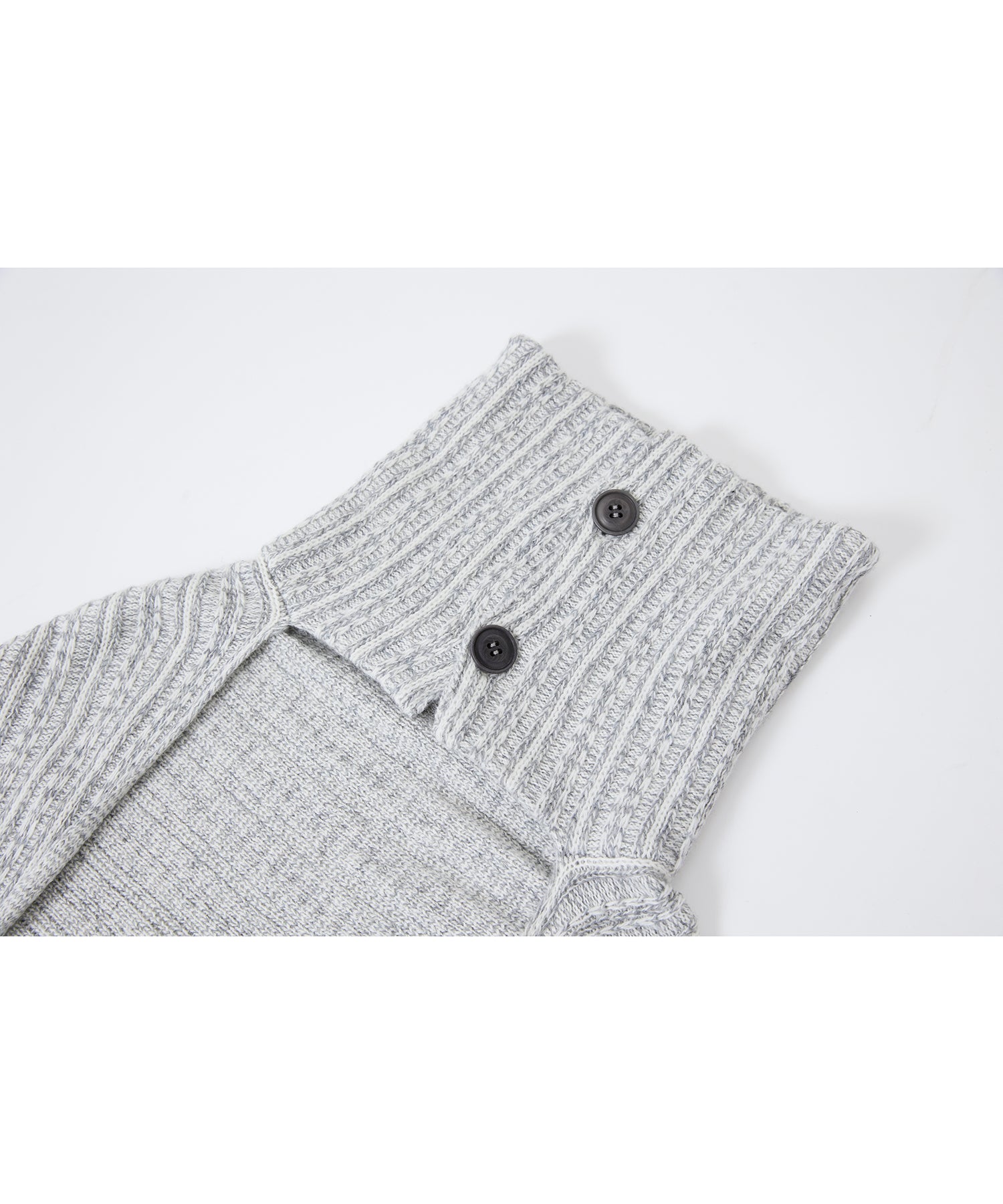 Asymmetric High-Neck Textured Knit Poncho Scarf