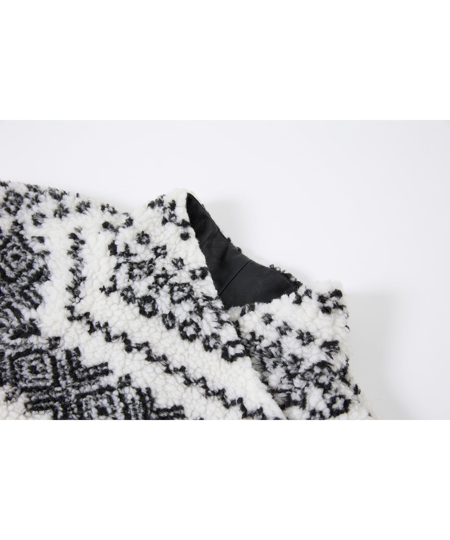 Fair Isle Relaxed Fit Fleece Jacket
