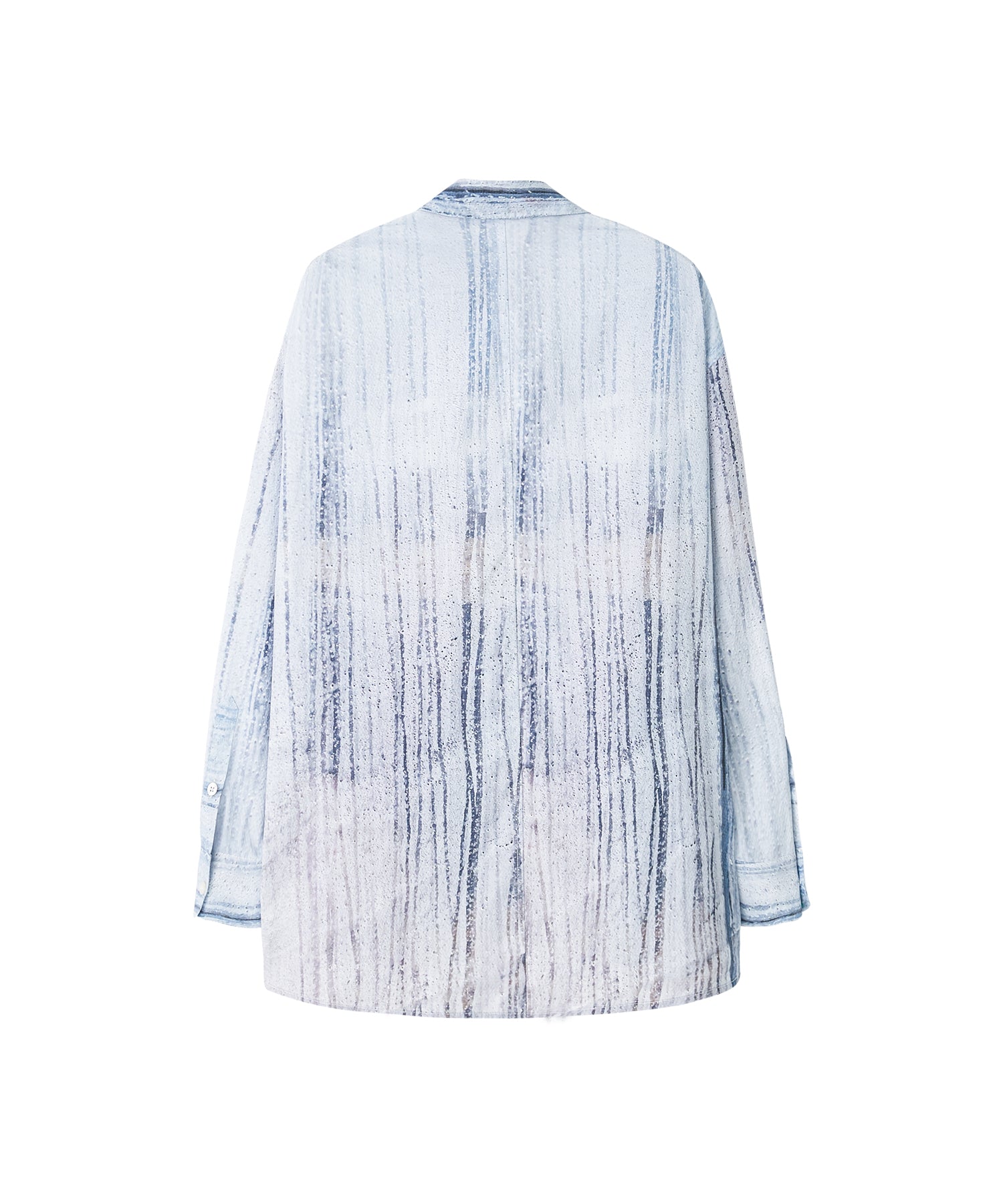 UPF50+ Rain Art Sheer Oversized Shirt