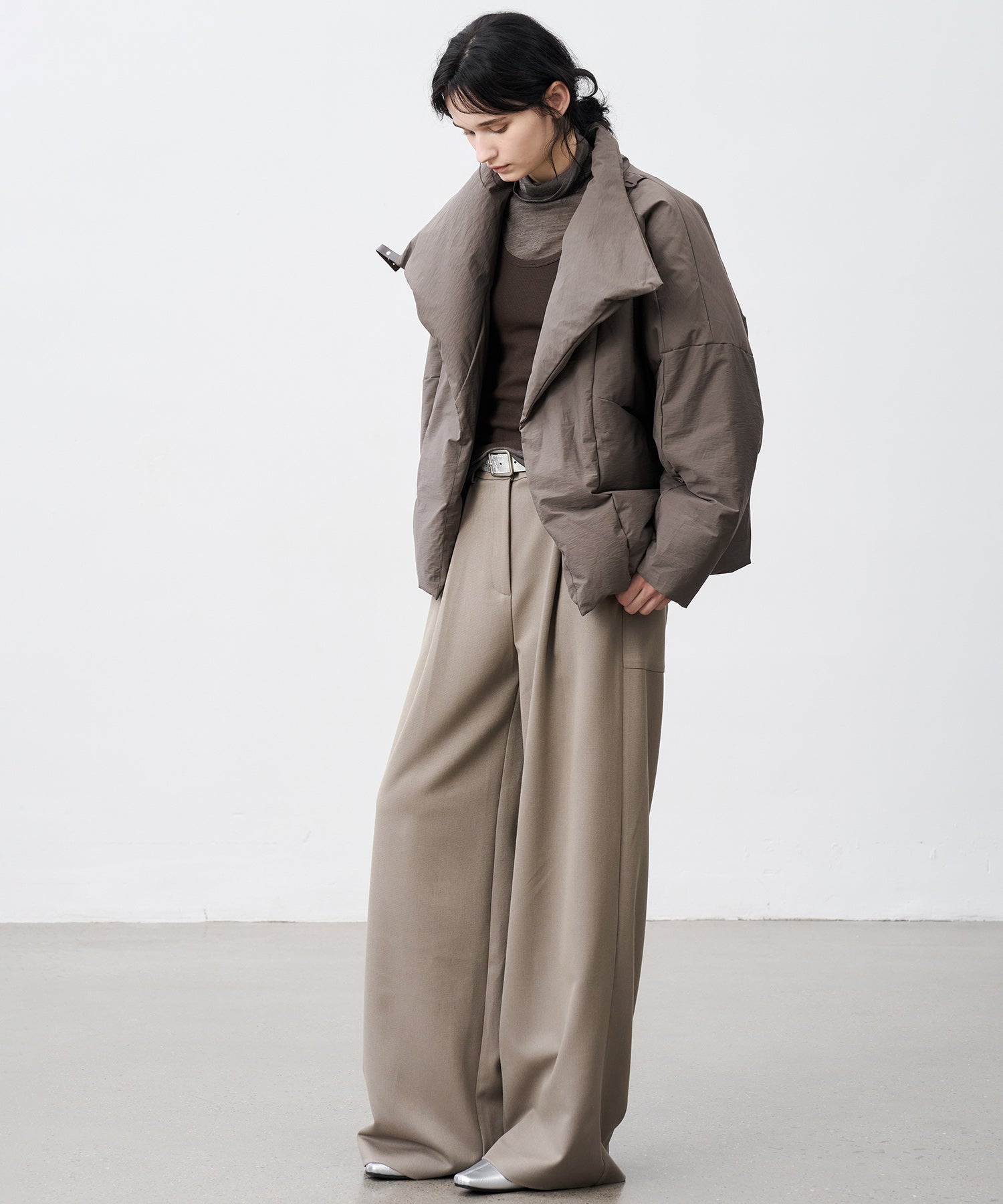 Straight Wide-Leg Trousers
