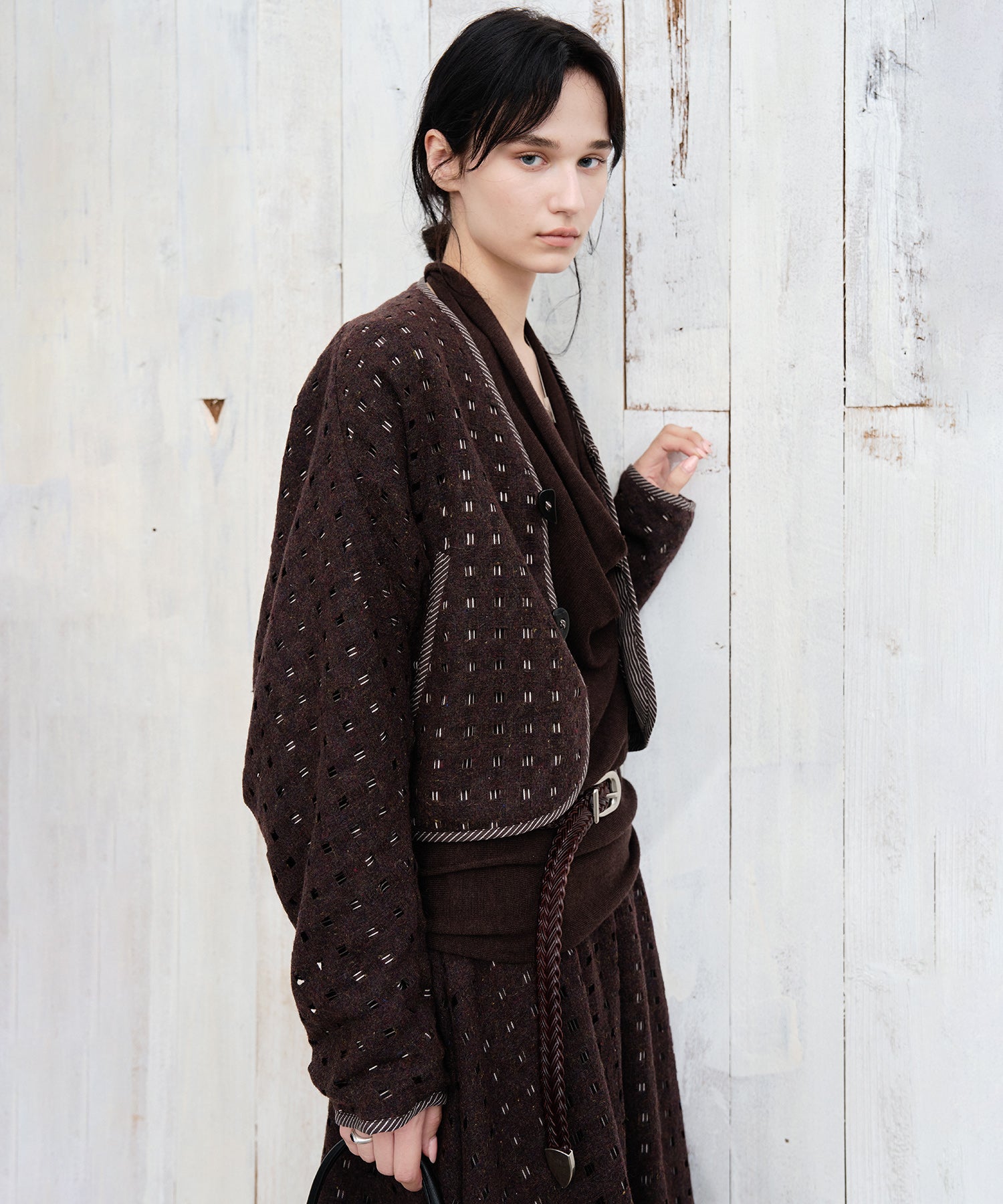 Layered Cut-Out Jacket