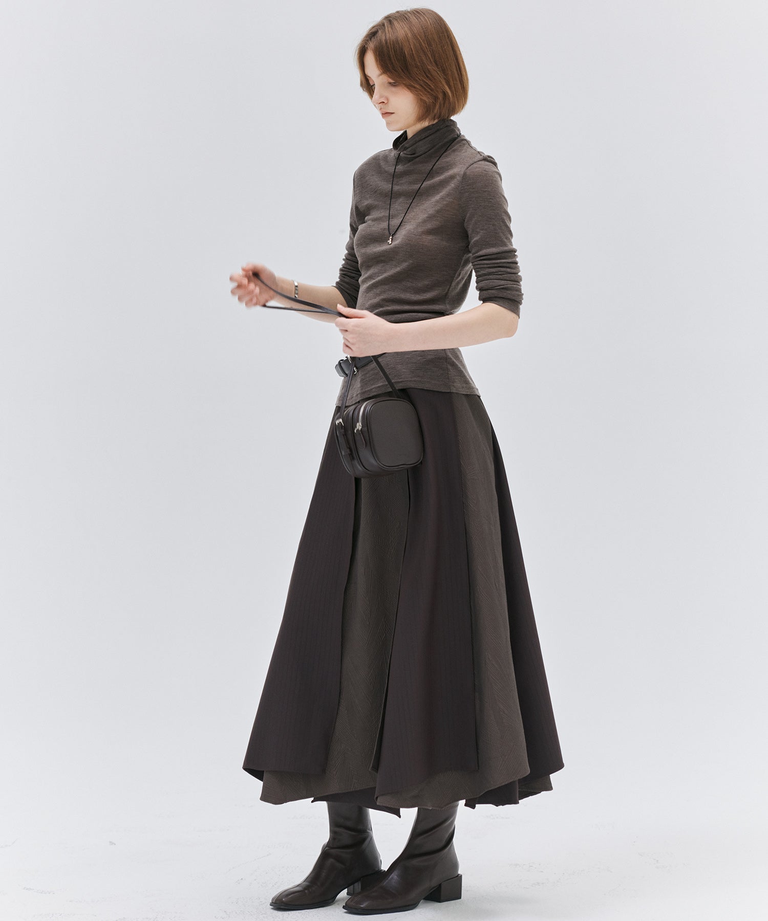 Deconstructed Multi-Panel A-Line Skirt