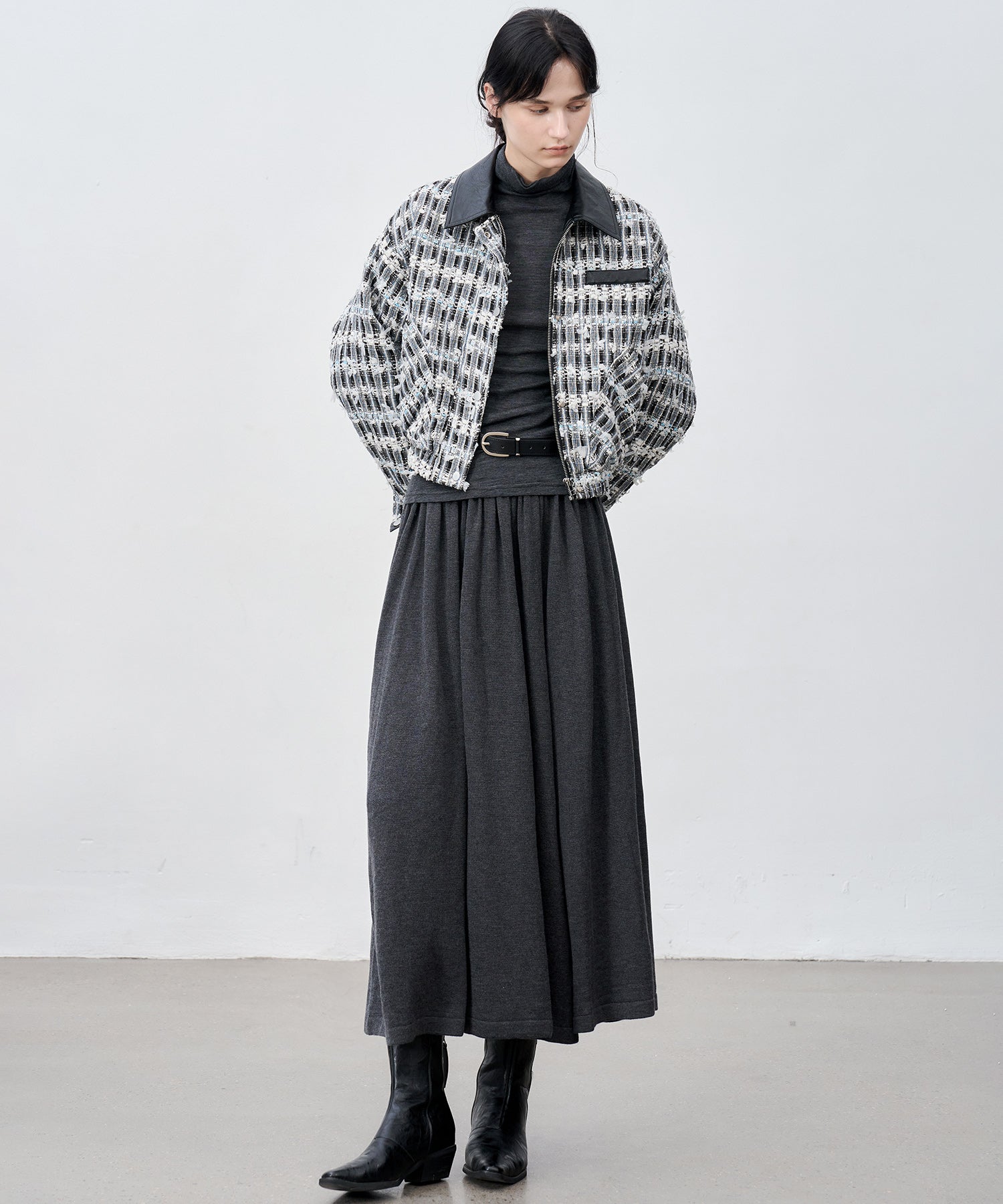 Slim-Fit Wool Turtleneck Knit Top