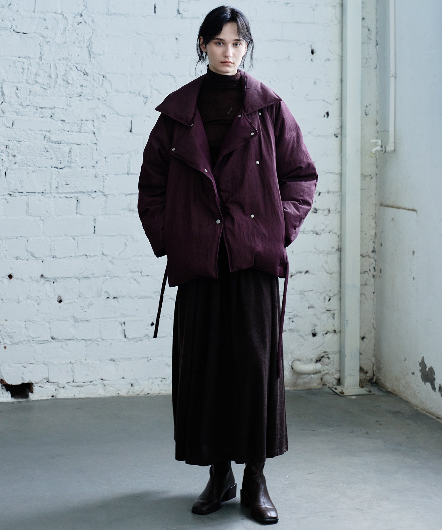 Lapel Short Down Coat