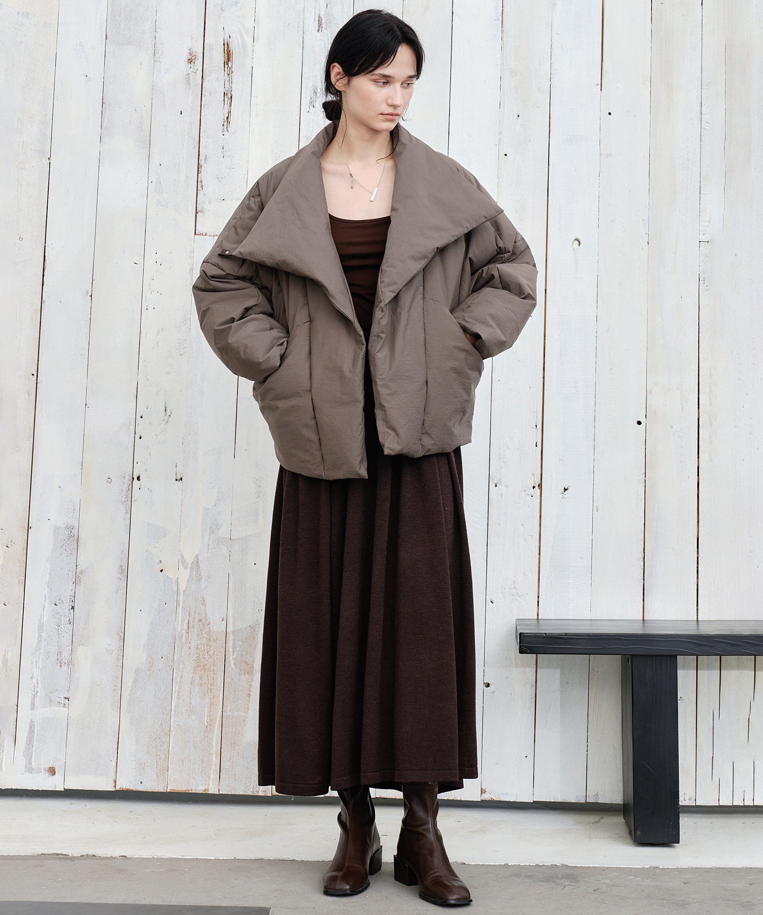 Deconstructed Wrap Down Oversized Coat