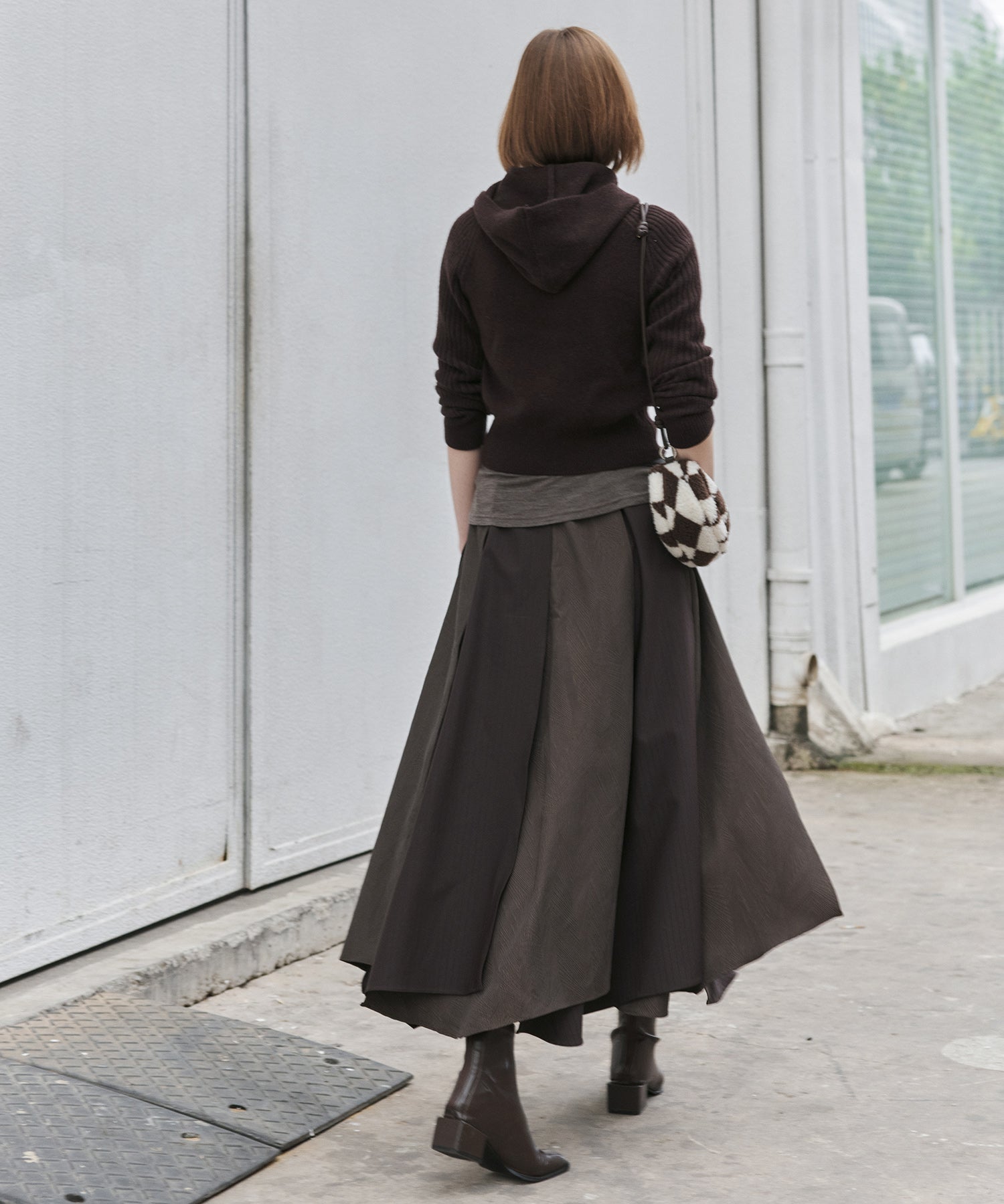 Deconstructed Multi-Panel A-Line Skirt