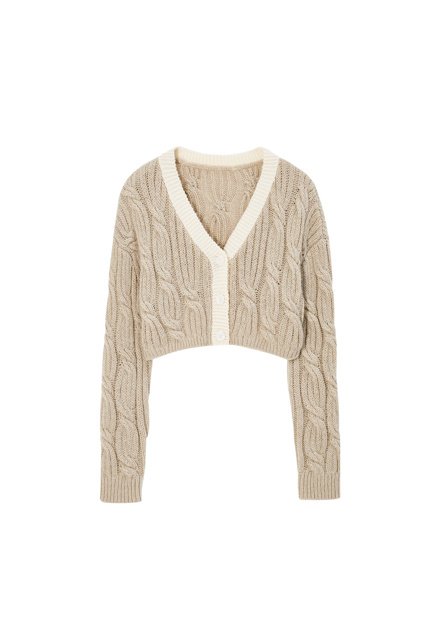 Cable Knit Cropped Bolero
