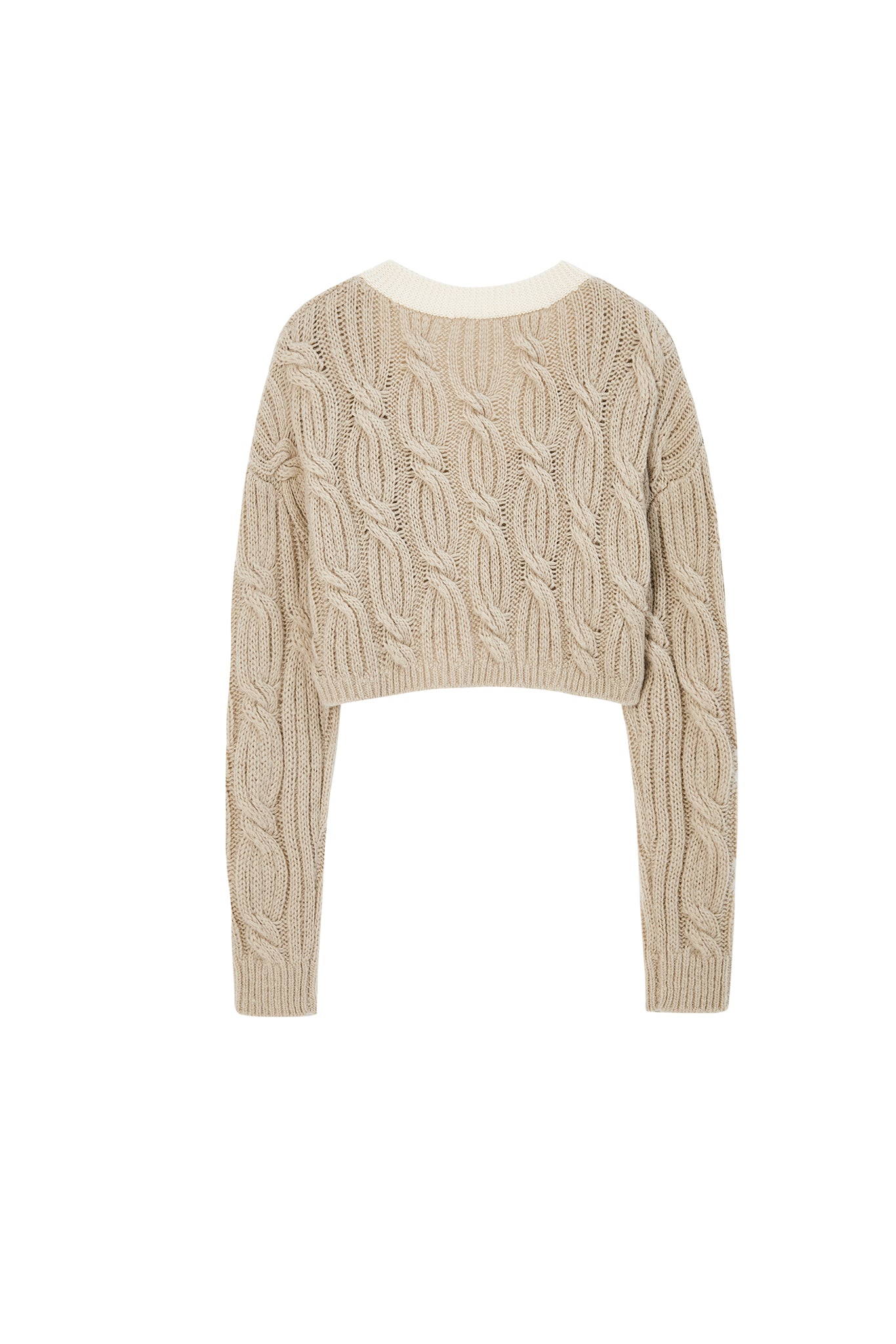Cable Knit Cropped Bolero