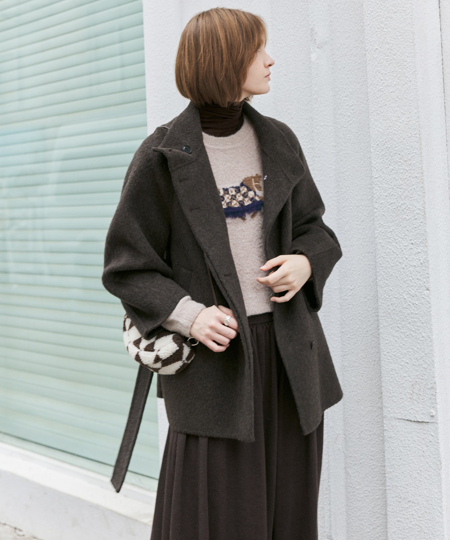 Pony Jacquard Crewneck Knit Sweater