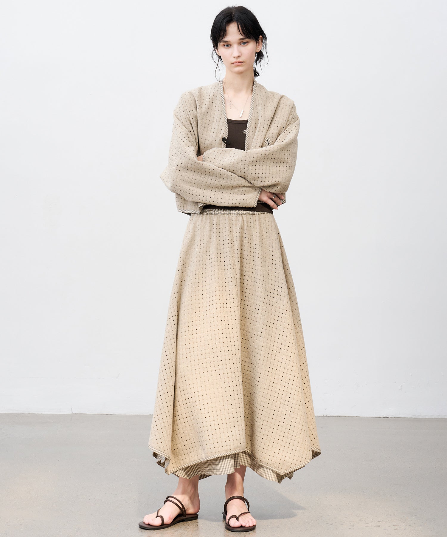 Layered Cut-Out Jacket