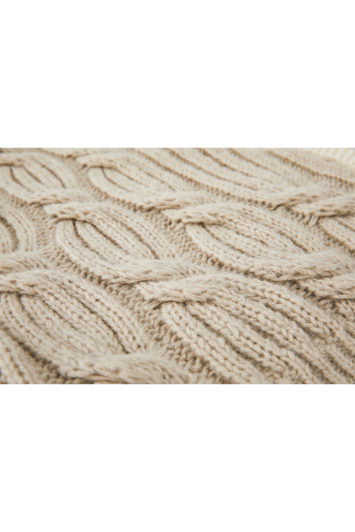 Cable Knit Cropped Bolero