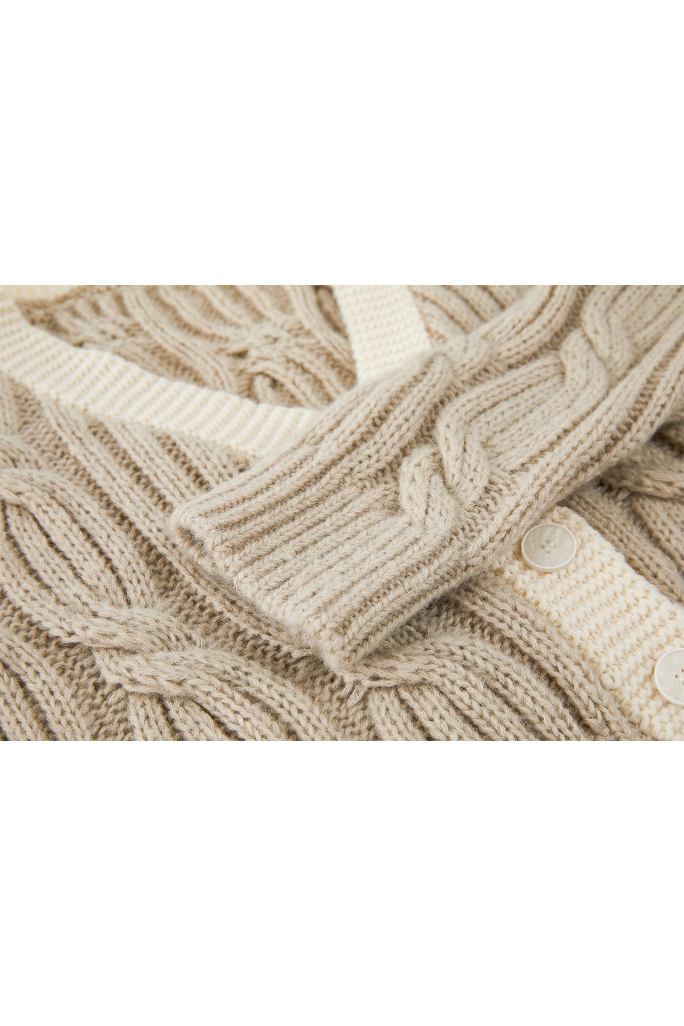 Cable Knit Cropped Bolero