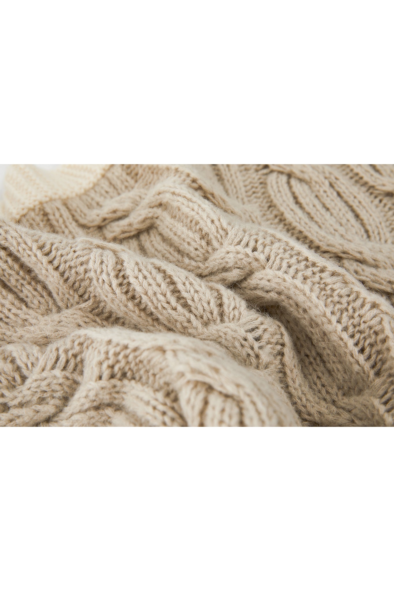 Cable Knit Cropped Bolero
