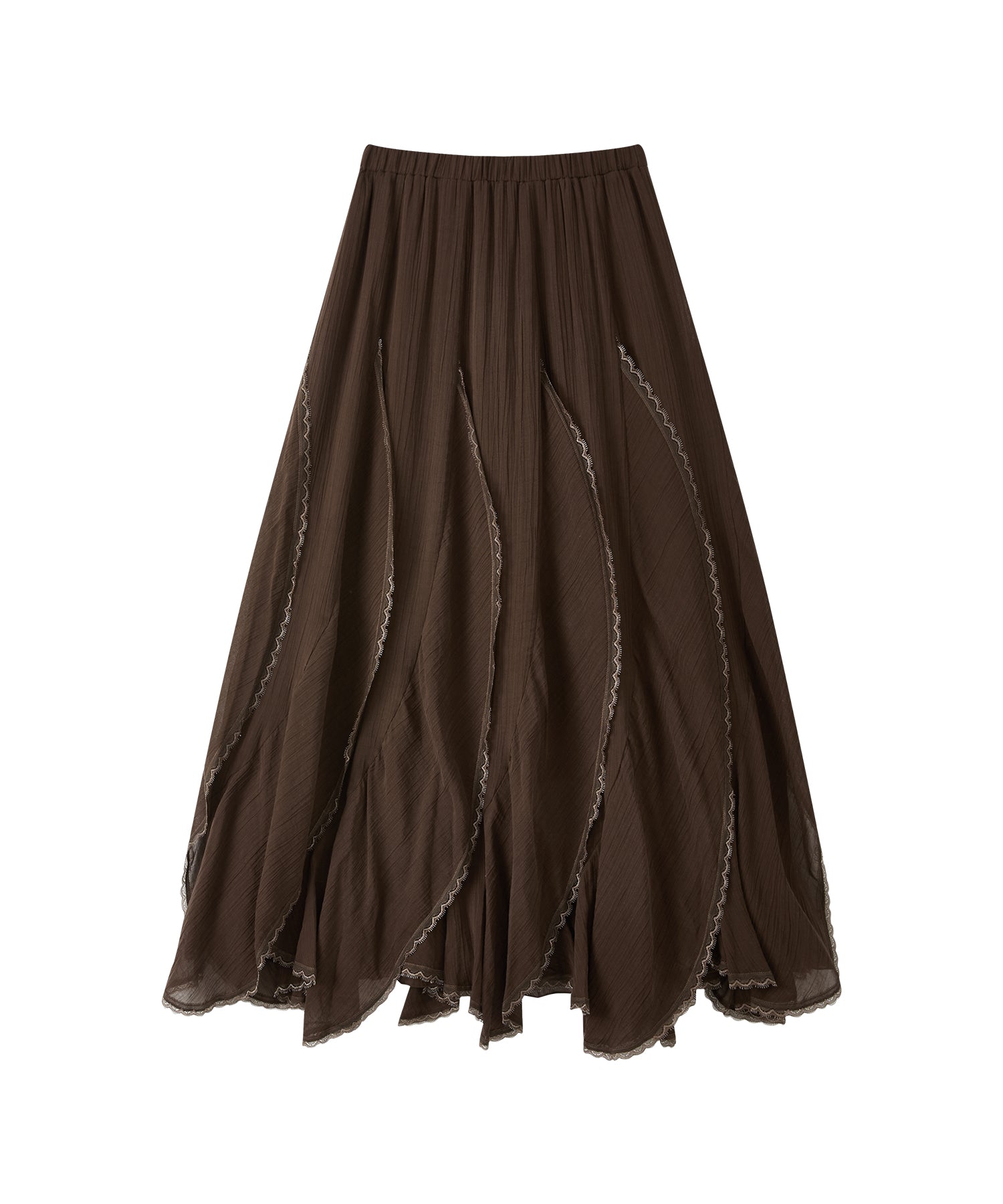 「6月上旬～中旬出荷」Asymmetric Layered Lace Skirt