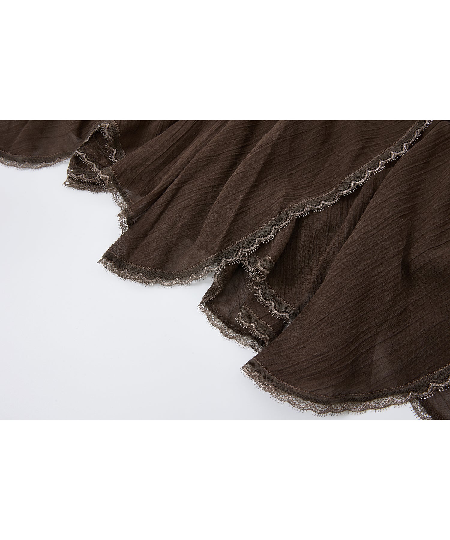 「6月上旬～中旬出荷」Asymmetric Layered Lace Skirt