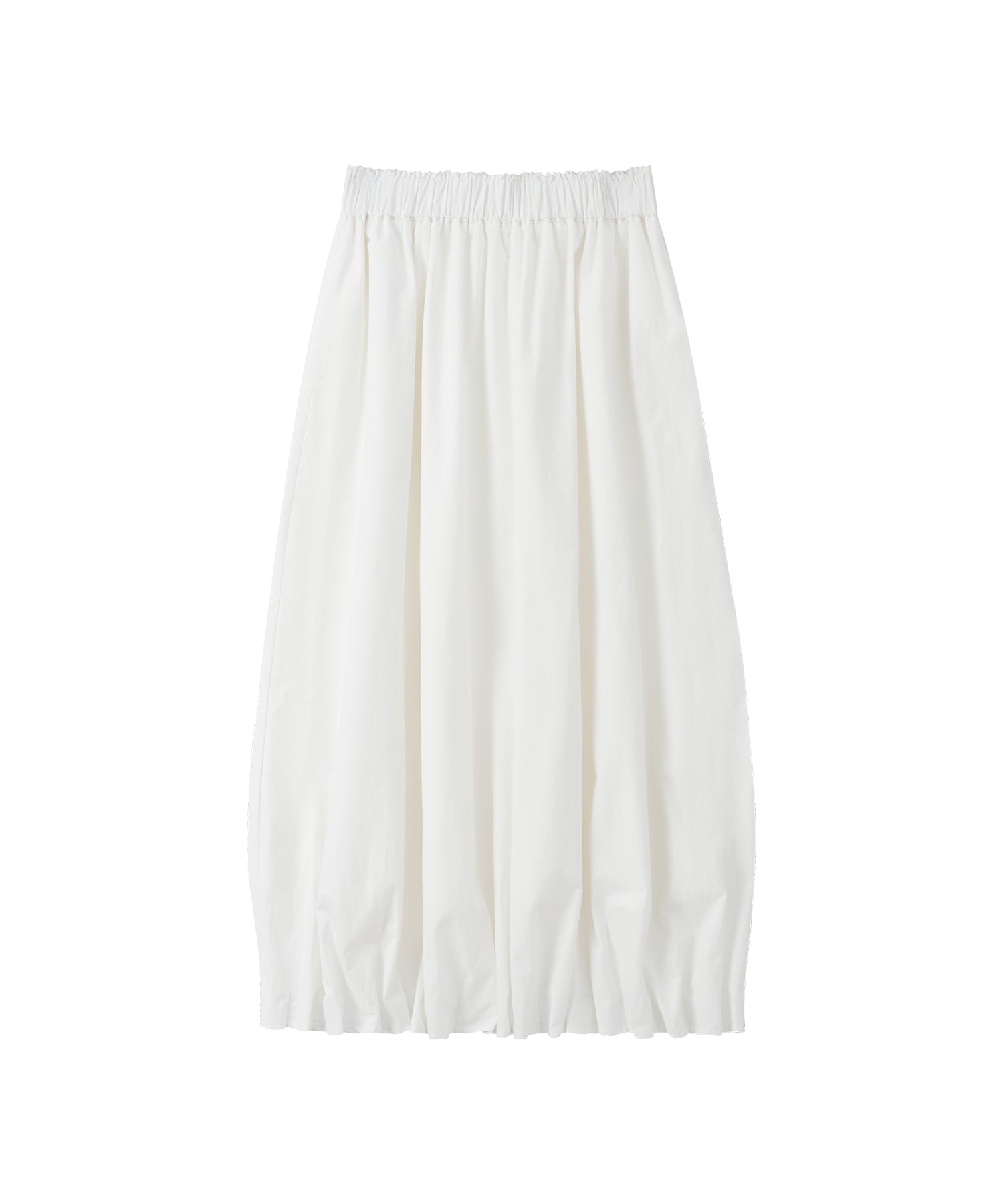 「7月上旬～中旬出荷」Tucked Balloon Hem Maxi Skirt