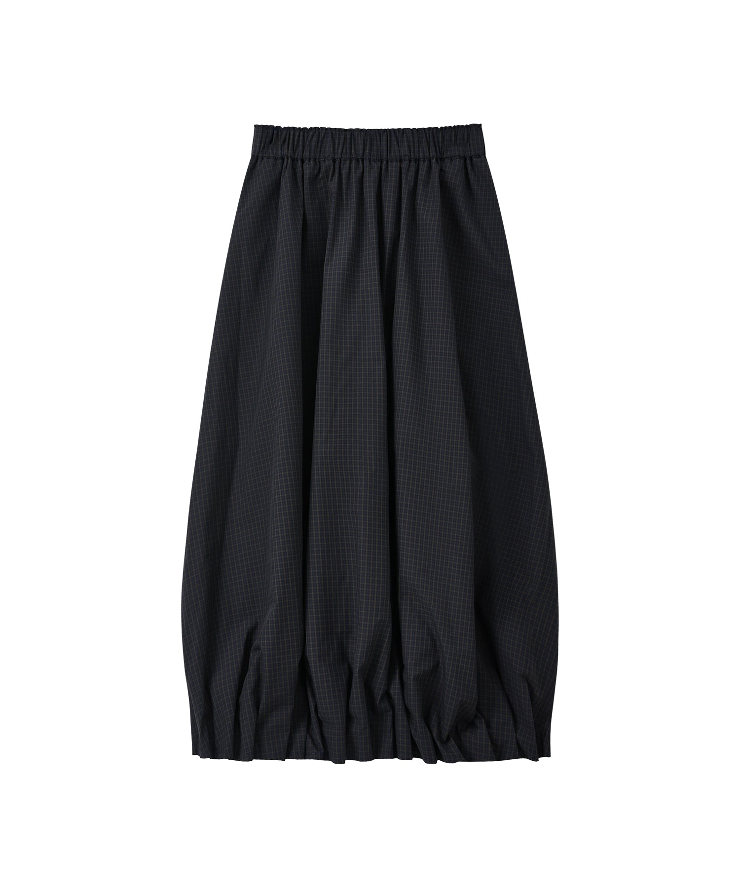 「7月上旬～中旬出荷」Tucked Balloon Hem Maxi Skirt