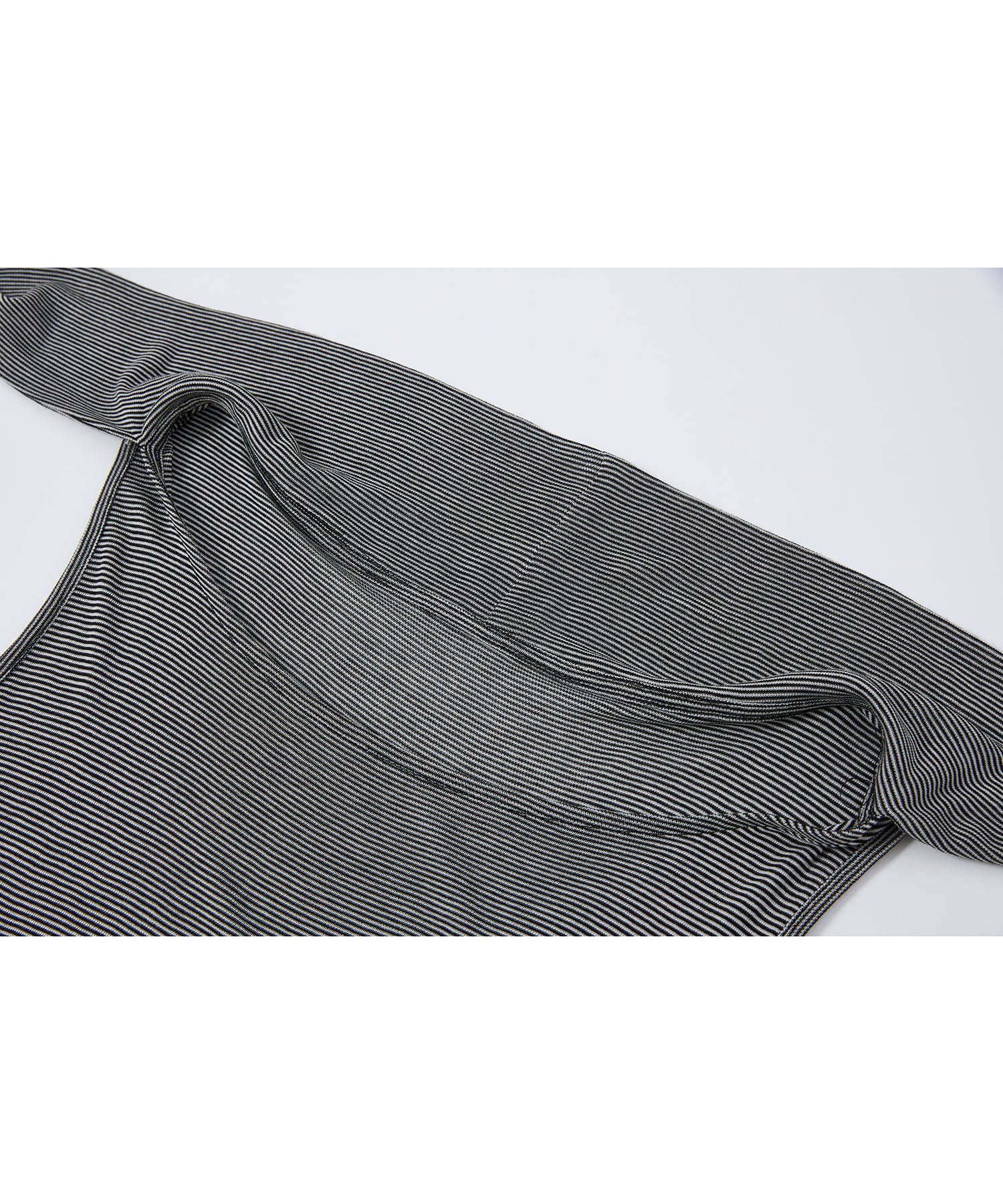 「7月上旬～中旬出荷」Tie Detail Striped Knit Top