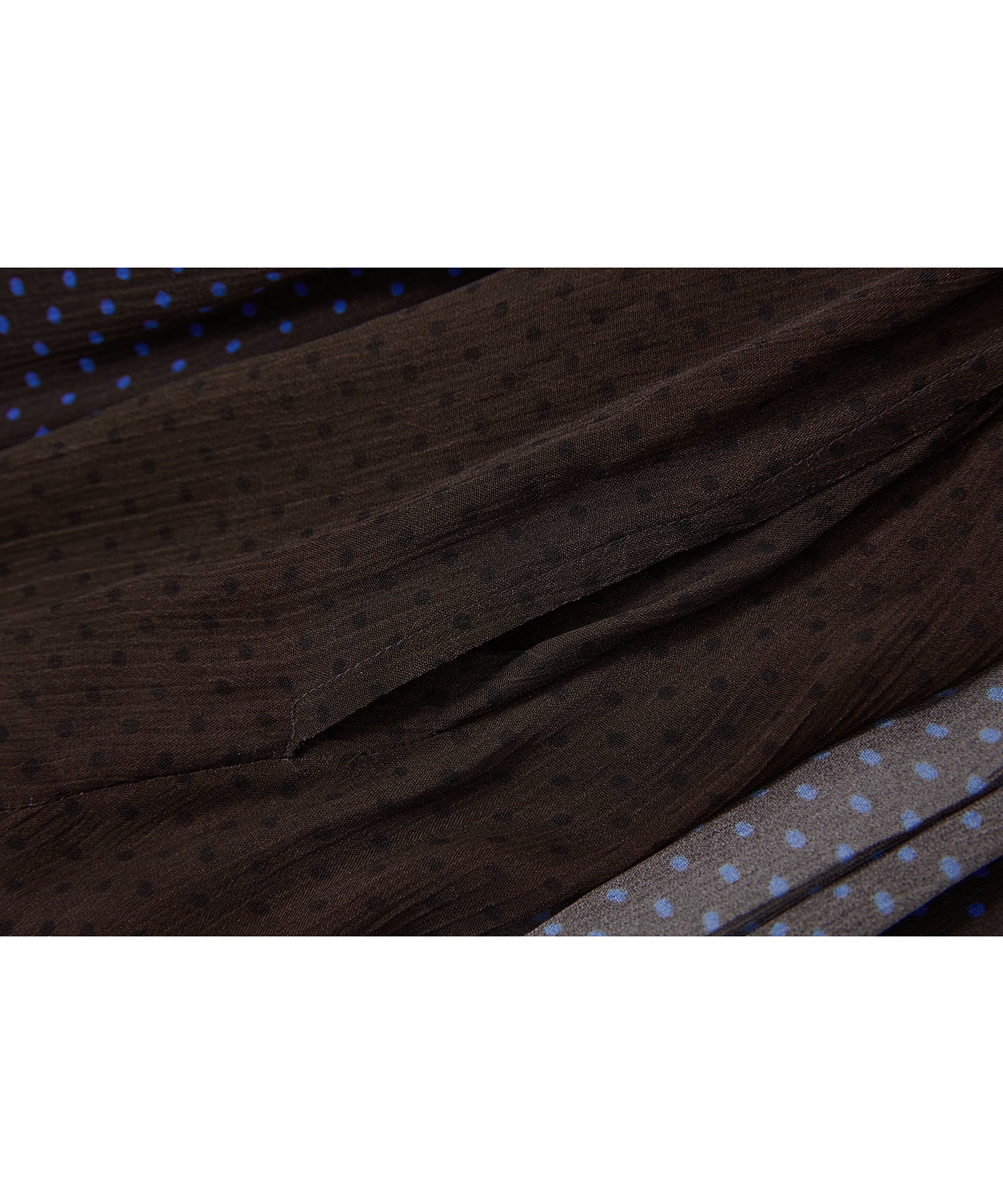 Dot Scarf Detail V-Neck Dress
