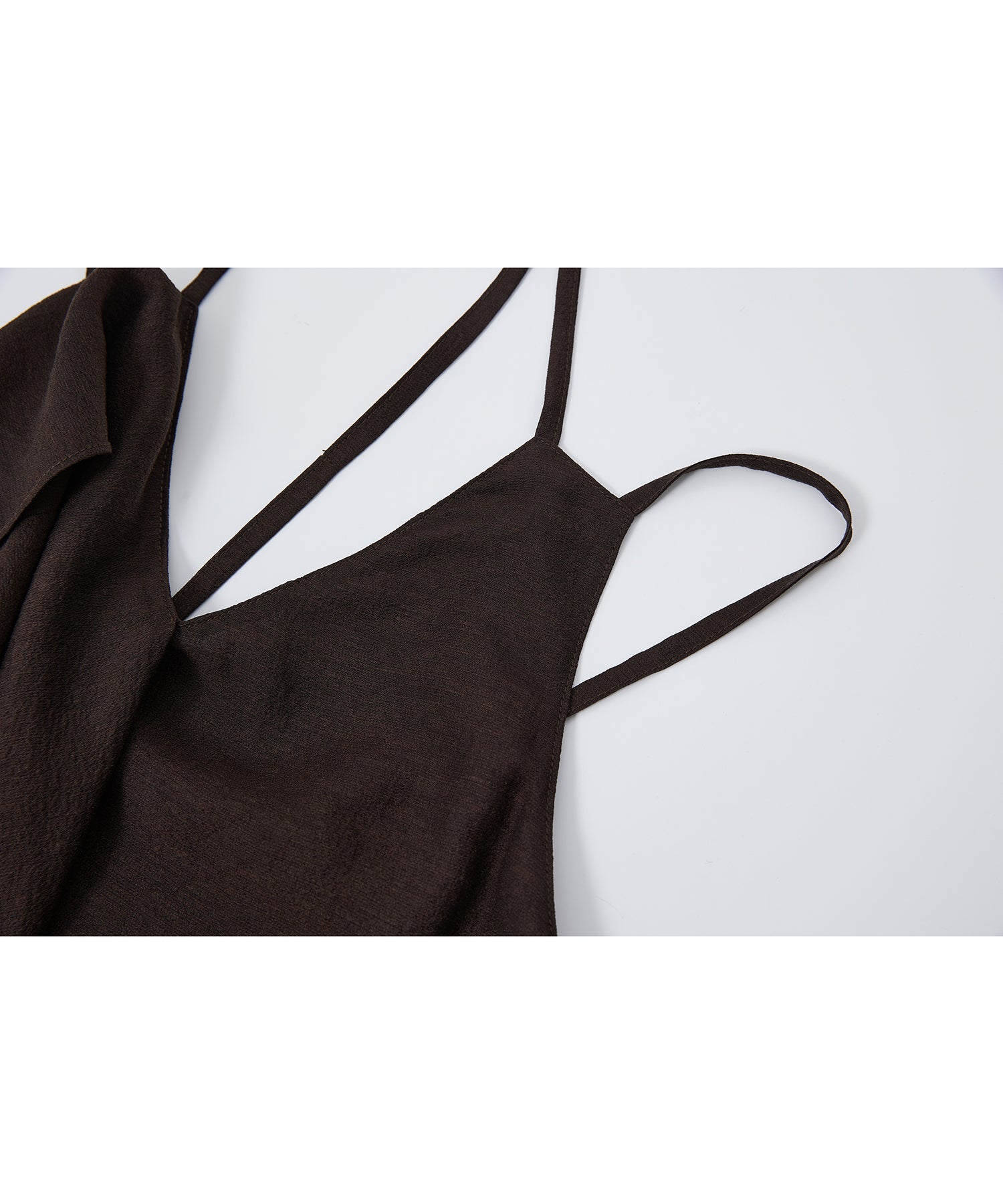 「6月上旬～中旬出荷」Asymmetrical Layered Cami Dress