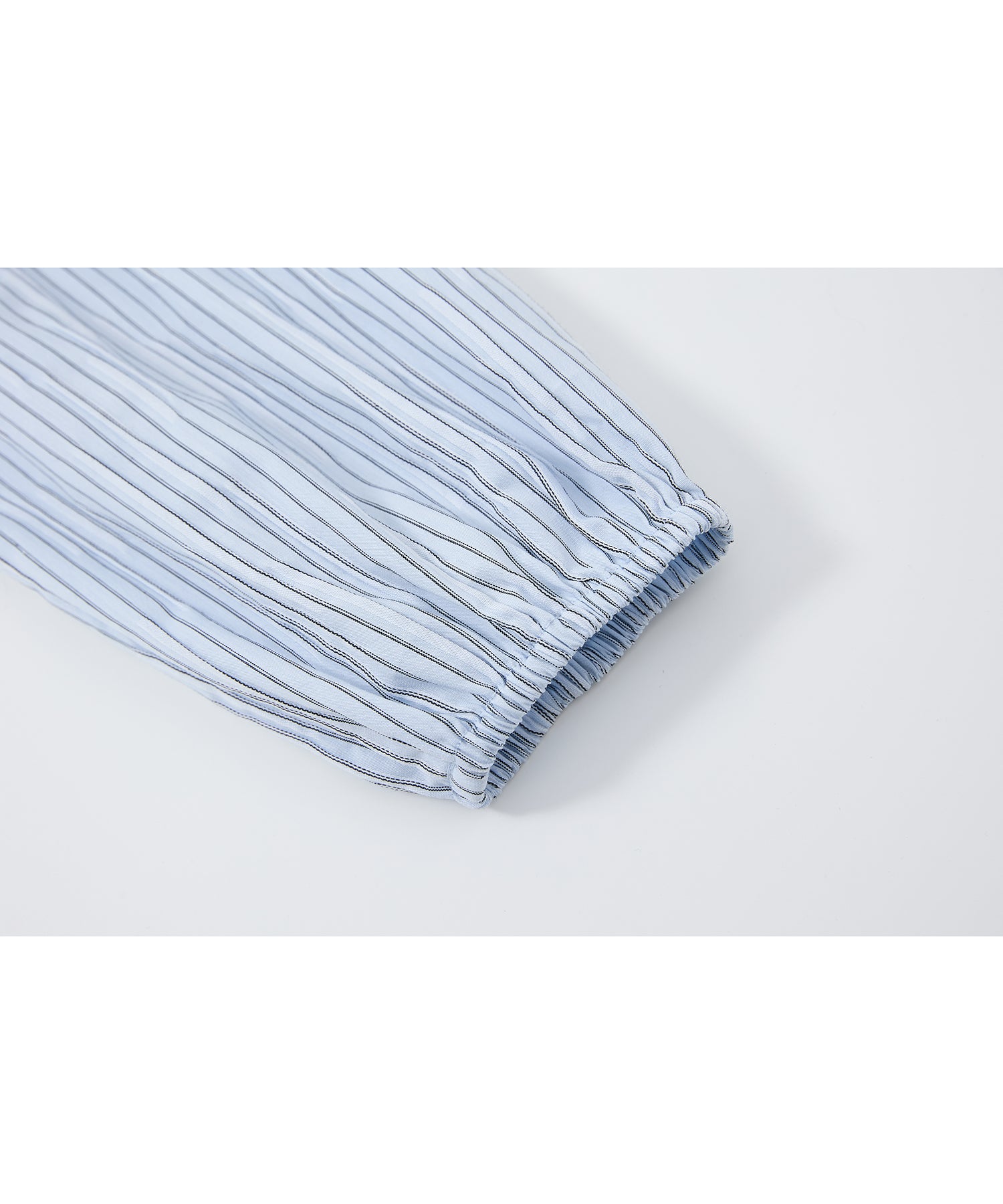 Asymmetric Off-Shoulder Drawstring Stripe Blouse