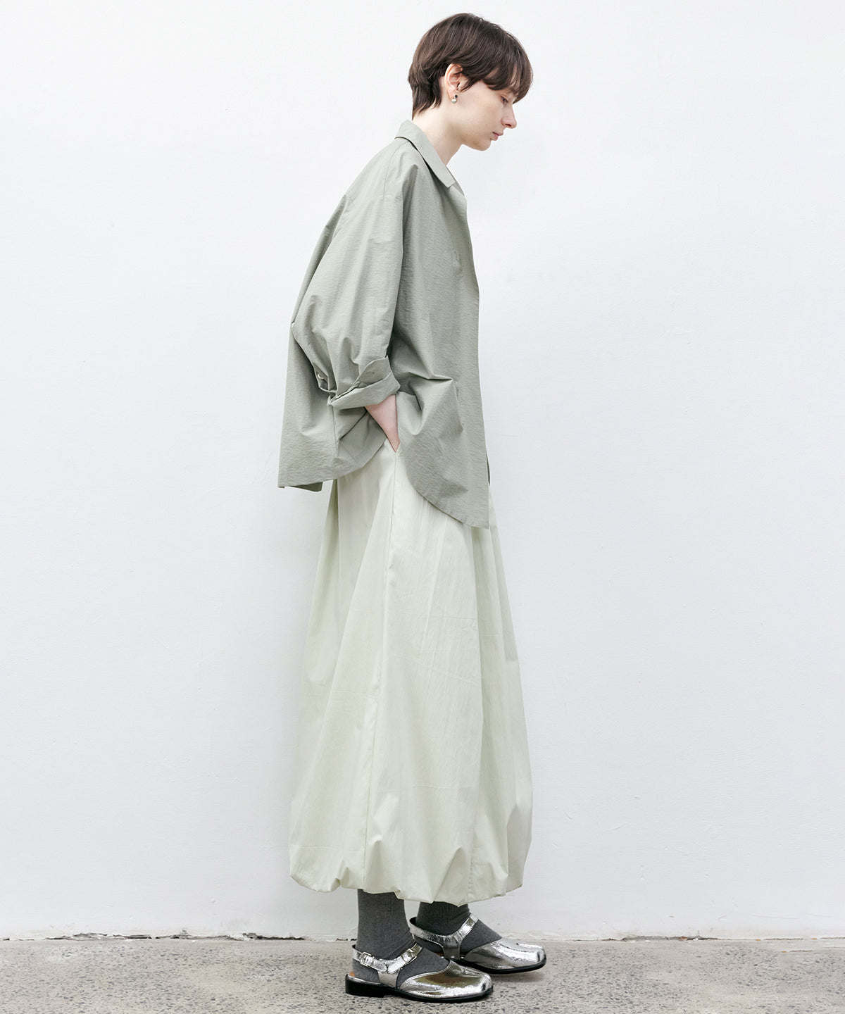 Asymmetric Cross Oversized Shirt
